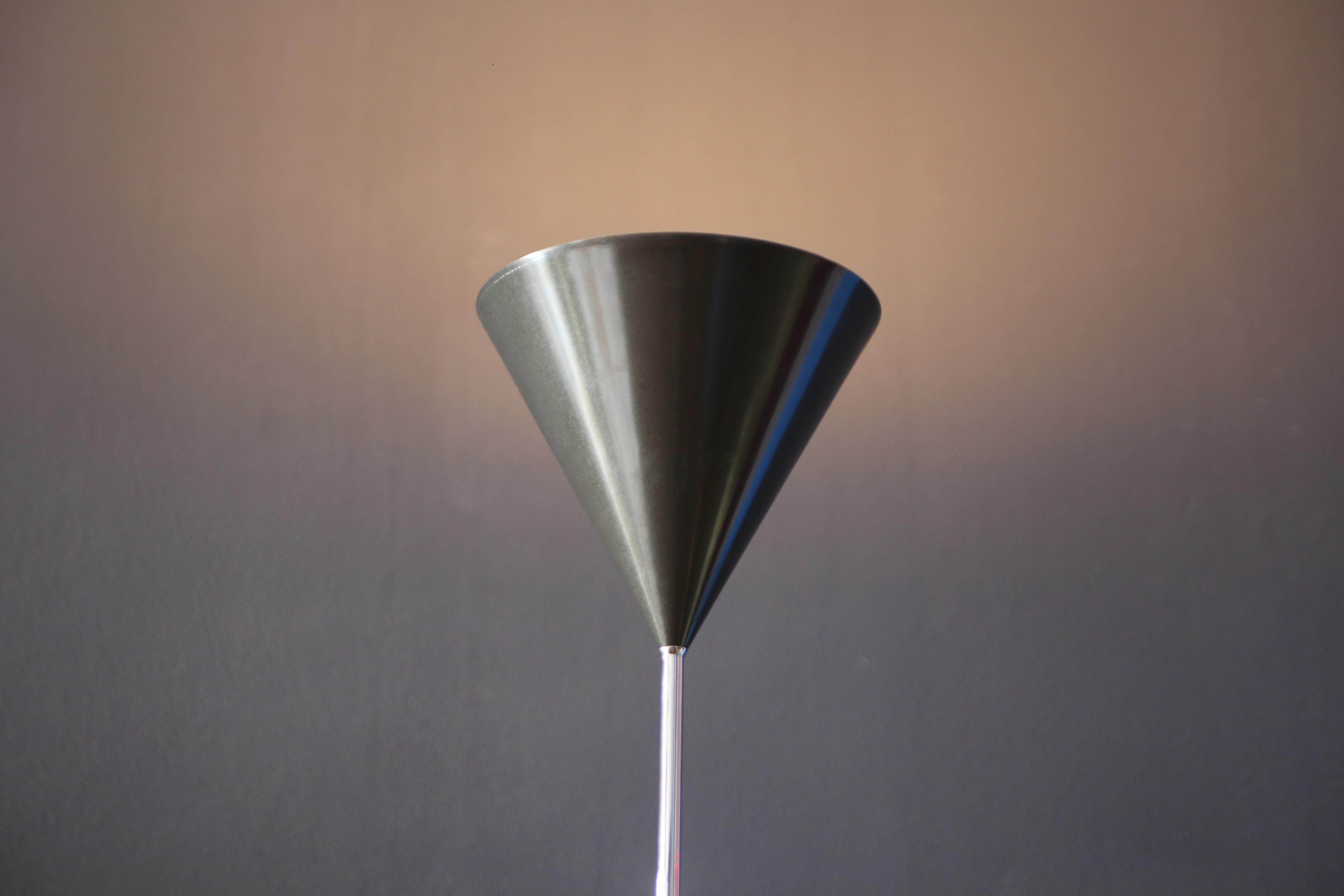 20th Century Luigi Caccia Dominioni  Funnel floor lamp  modell (LTE5) for azucena. For Sale