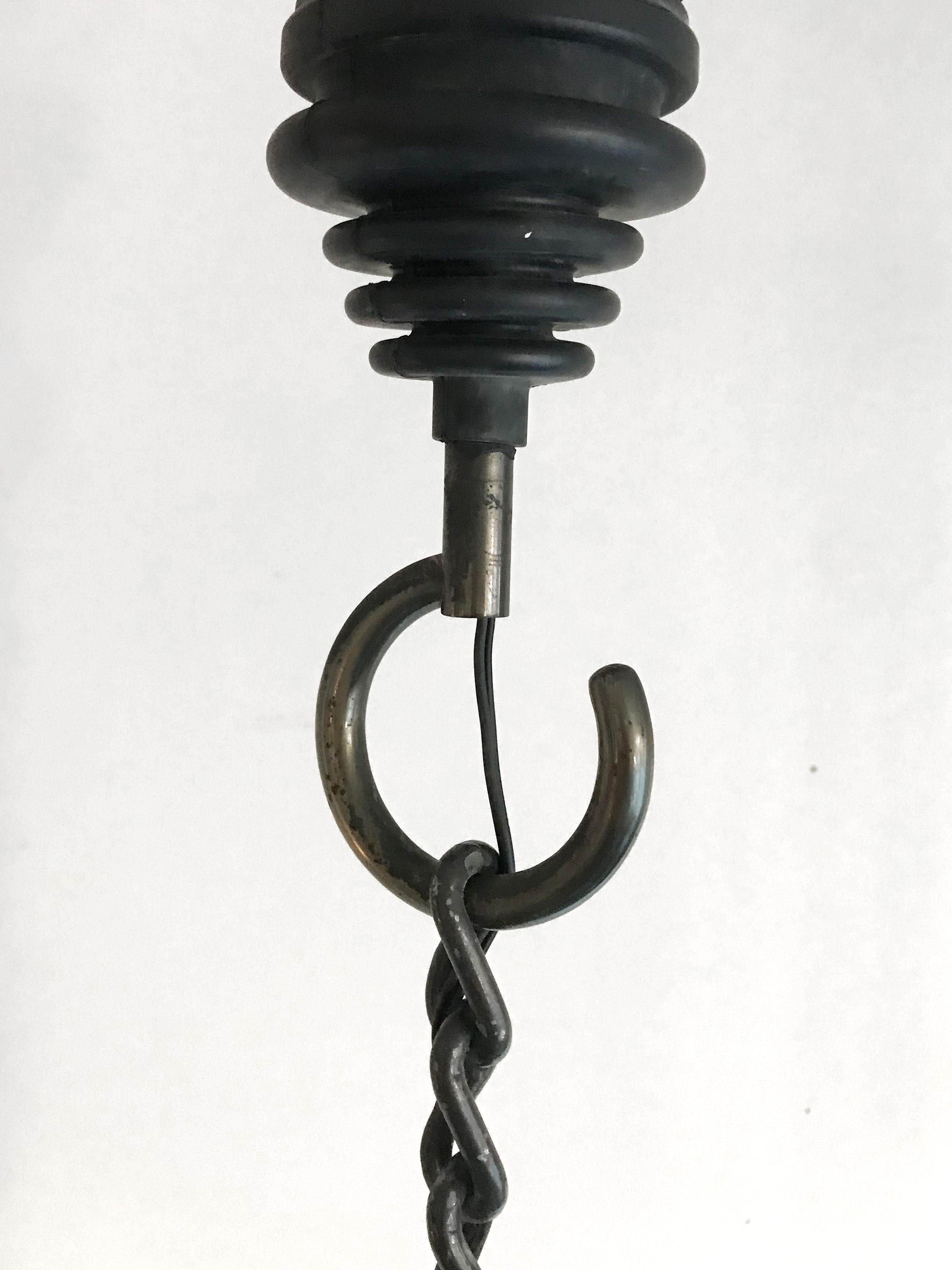 Luigi Caccia Dominioni Italian Glass Pendan Lamp for Azucena, 1967 8