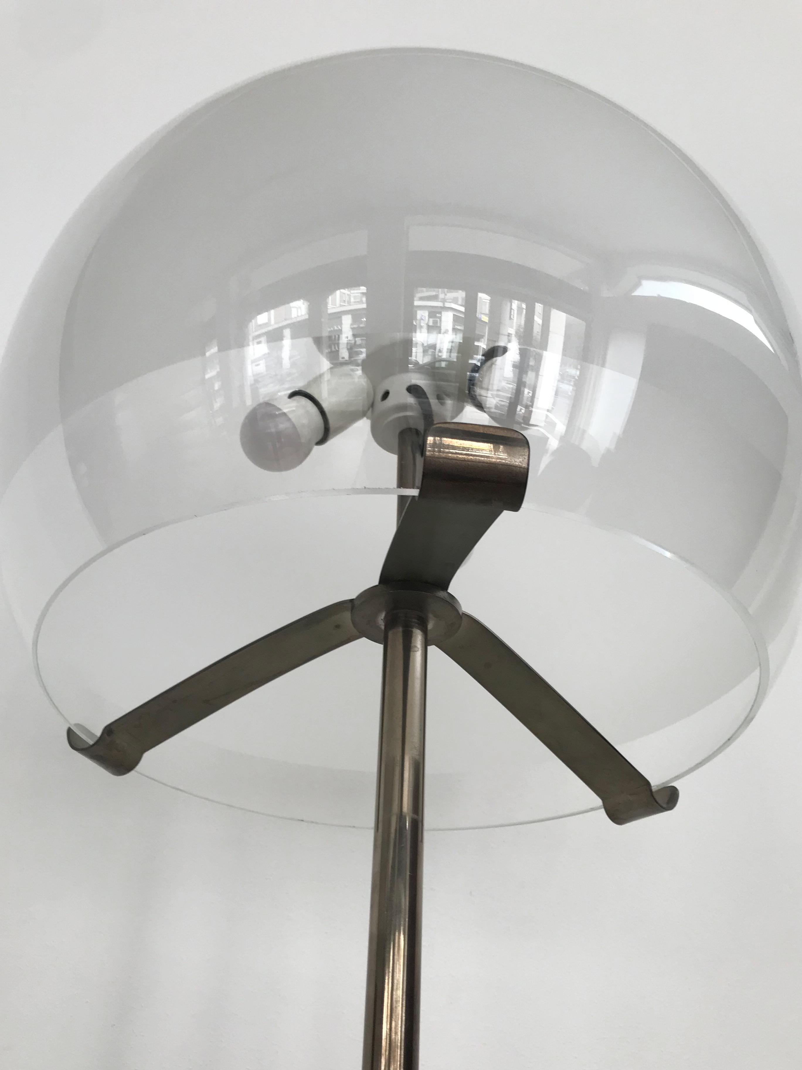 Italienische Luigi Caccia Dominioni-Stehlampe „Porcino Terra“ für Azucena, 1960er Jahre im Angebot 1