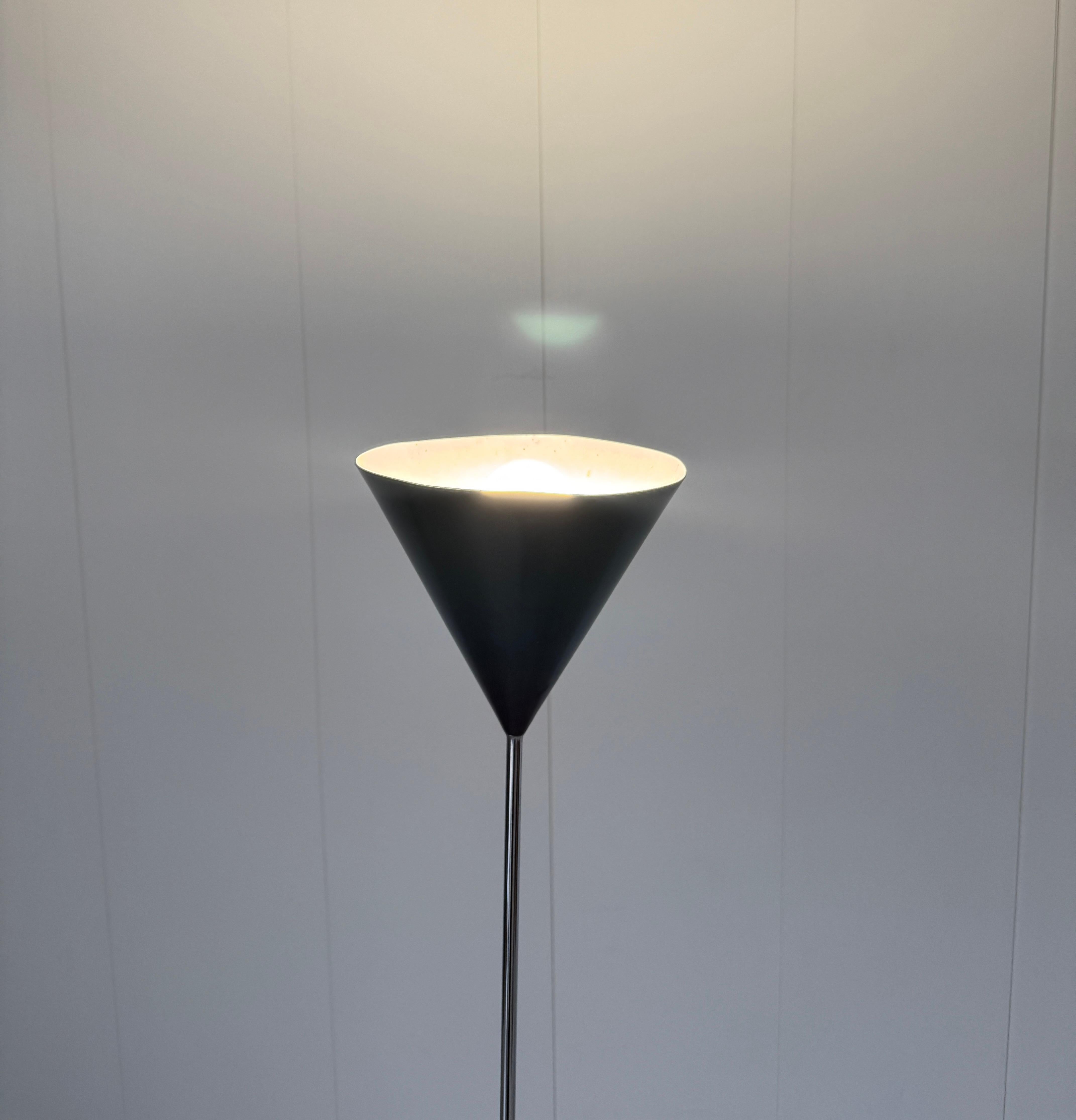 Metal Luigi Caccia Dominioni, Floor lamp mod. LTE 5 Imbuto, prod. Azucena, 1953 For Sale