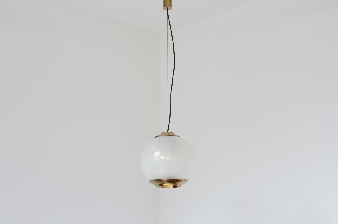 Mid-Century Modern Luigi Caccia Dominioni  Large LPS8 model chandelier For Sale