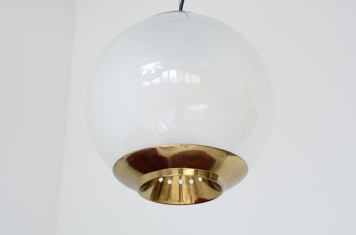 Italian Luigi Caccia Dominioni  Large LPS8 model chandelier For Sale