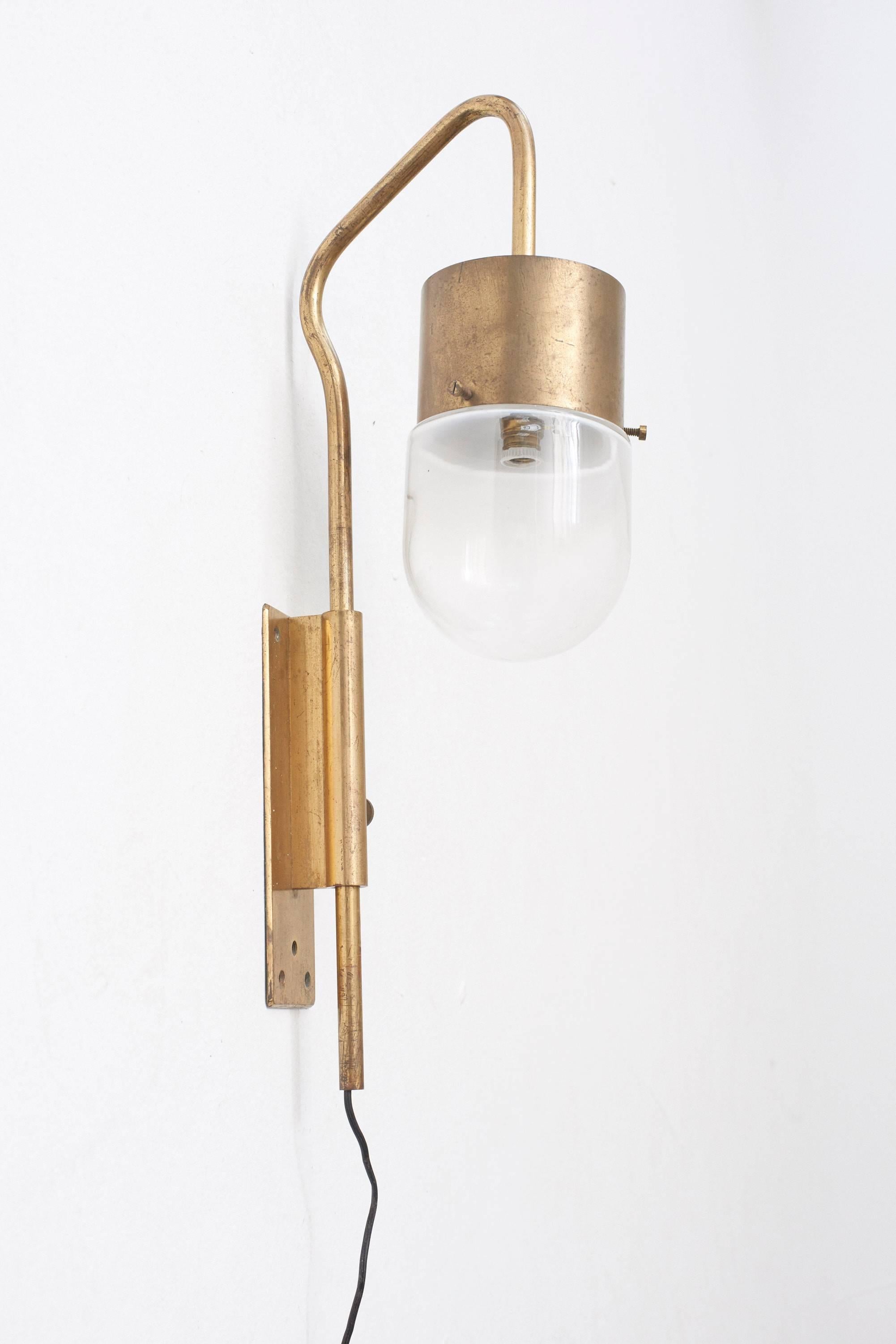 Mid-Century Modern Luigi Caccia Dominioni LP10 Wall Lamp/Applique, Azucena, Italy, 1950s