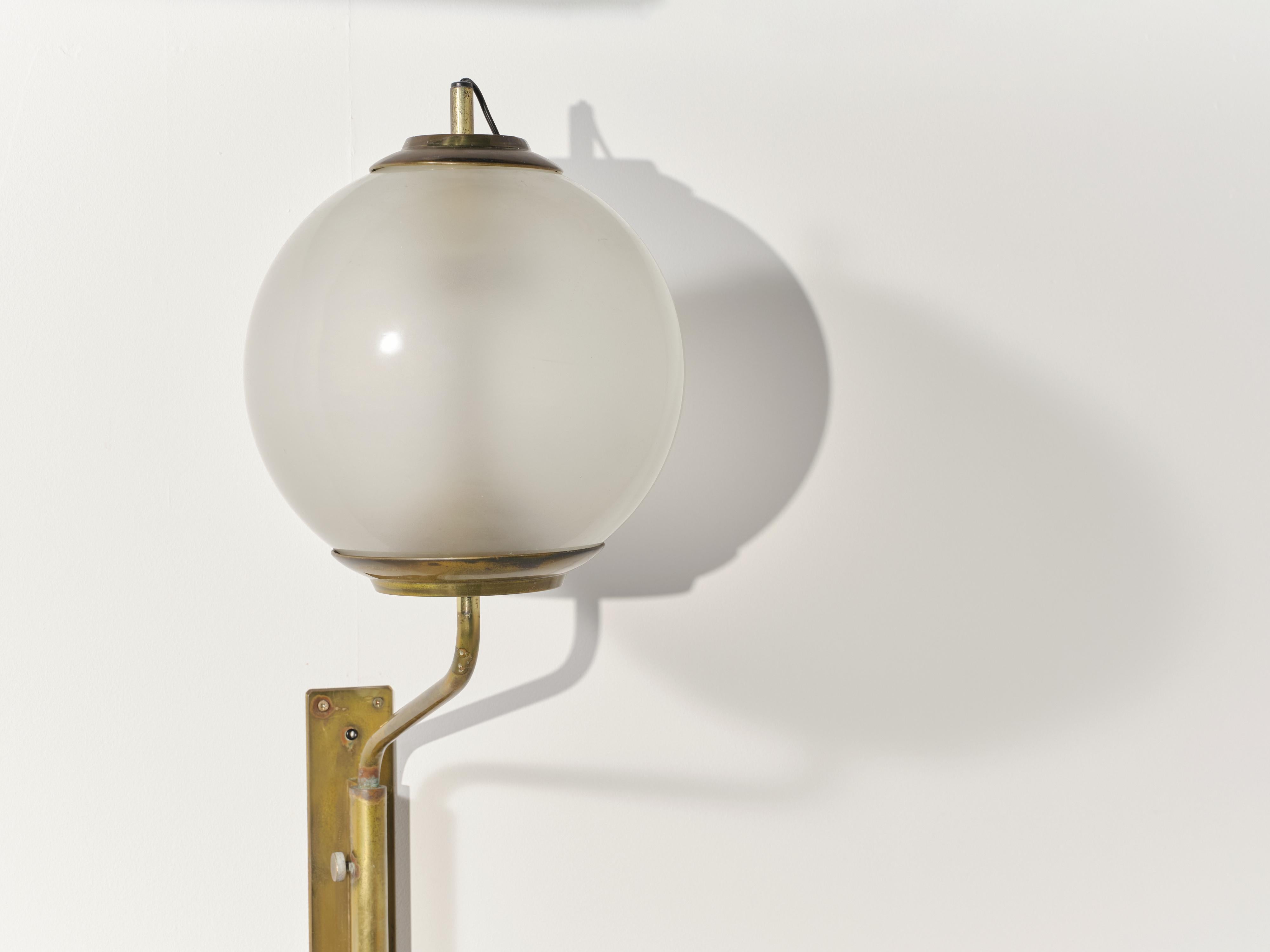 Luigi Caccia Dominioni LP11 / Lámpara de pared Pallone, Azucena, Italia, años 50 Italiano en venta