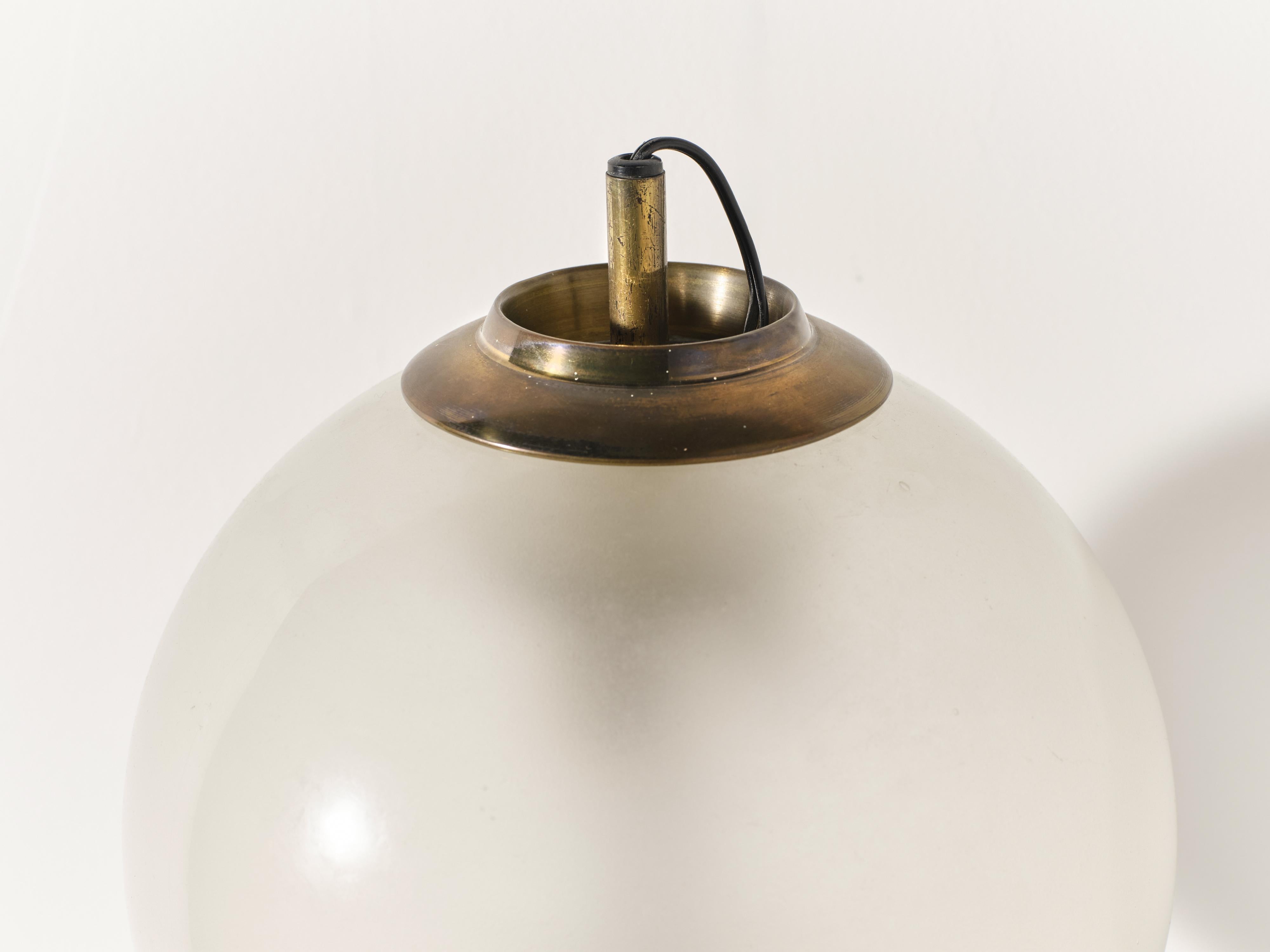 Luigi Caccia Dominioni LP11 / Lámpara de pared Pallone, Azucena, Italia, años 50 mediados del siglo XX en venta