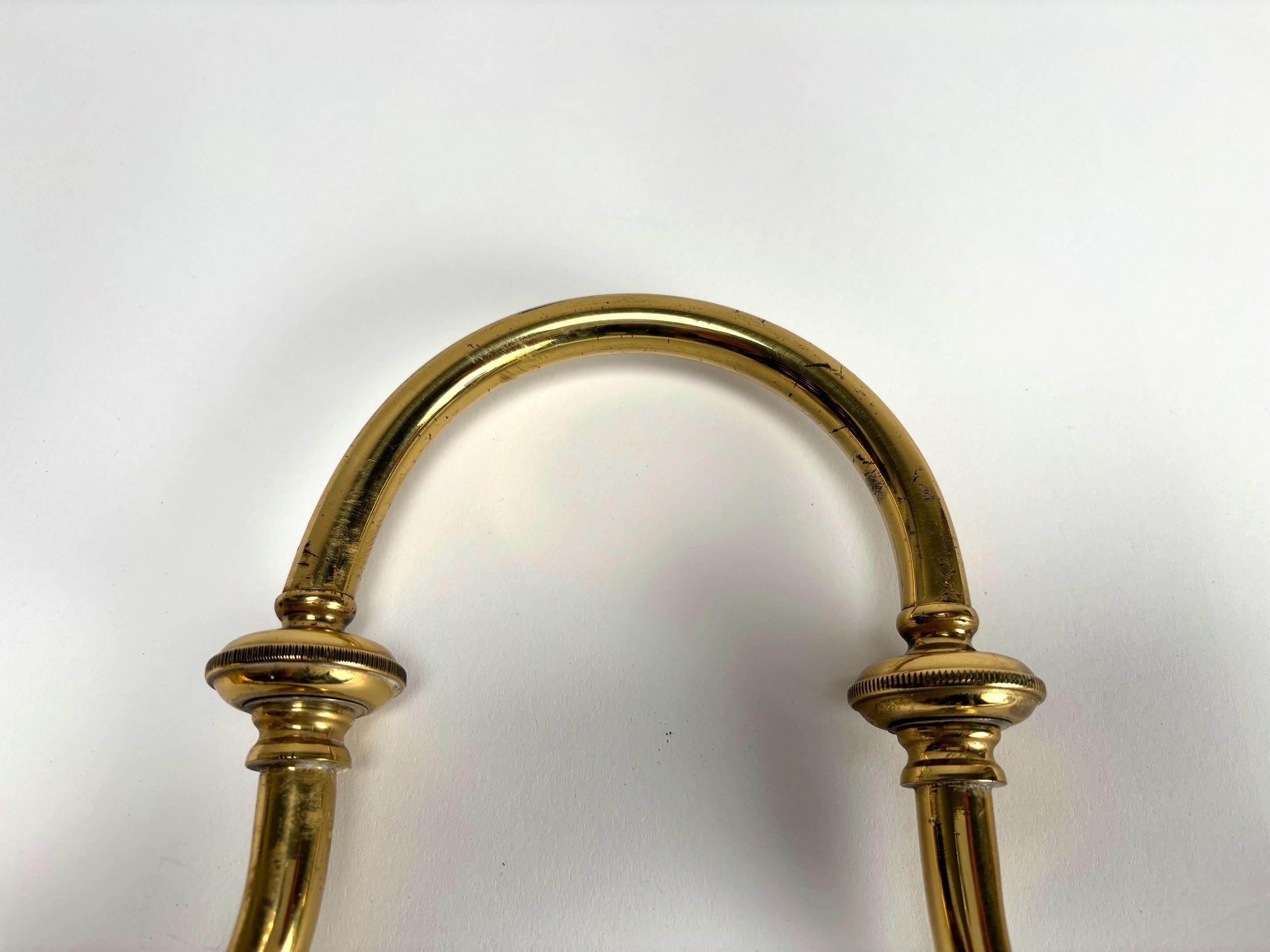 Brass Luigi Caccia Dominioni LP15 'Tromba' Wall Lamps for Azucena, Italy, 1964 For Sale