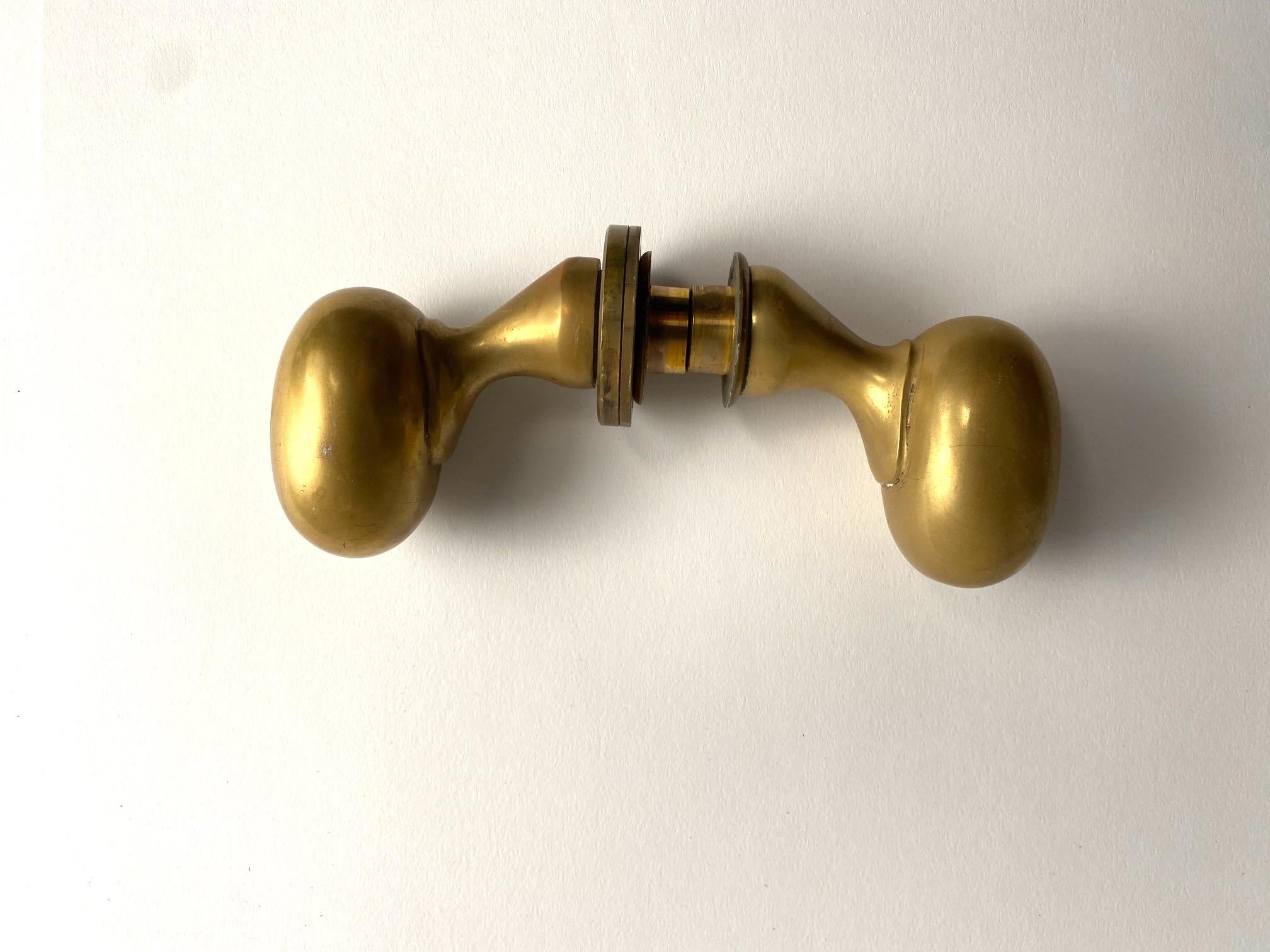 Luigi Caccia Dominioni M3 Solid Brass Door handles, Azucena, Italy set of 30 For Sale 6