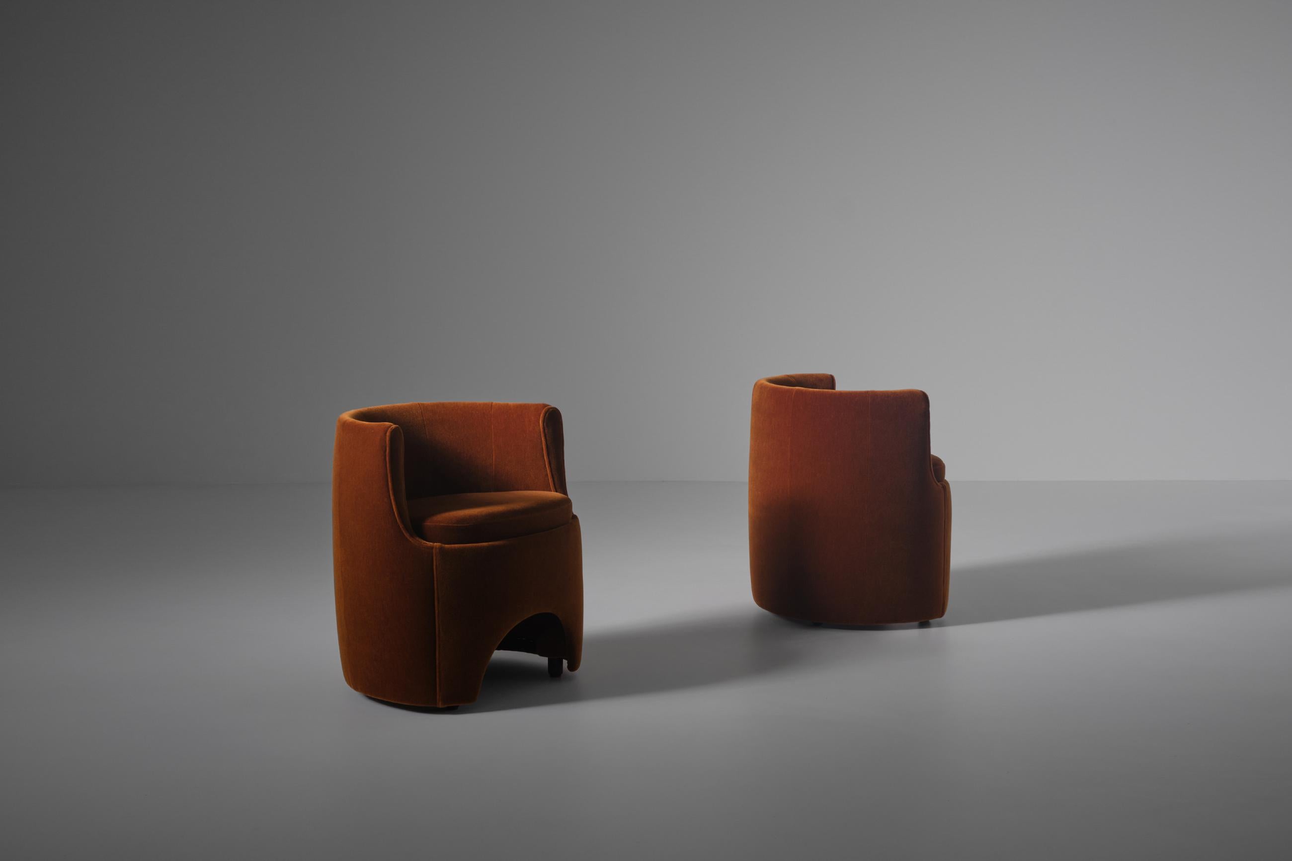 20th Century Luigi Caccia Dominioni ‘P22 Studio’ Chairs, Italy 1975