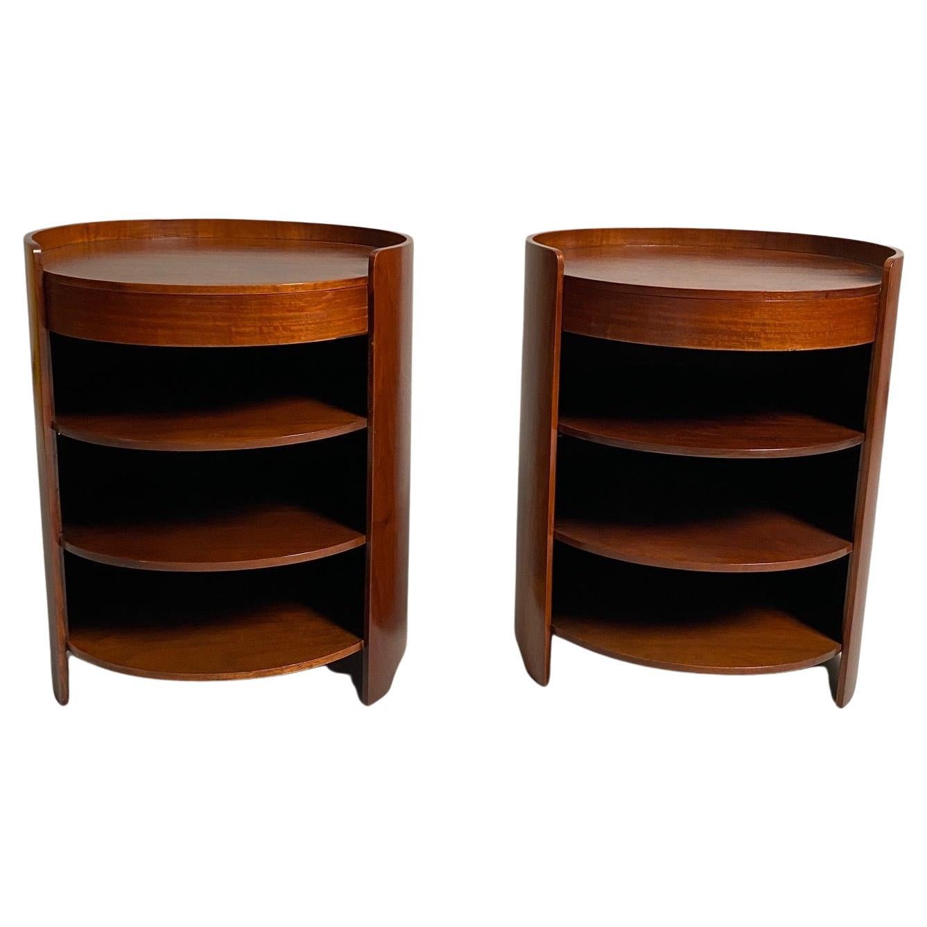 Luigi Caccia Dominioni, Pair of Bedside Tables MB1, Azucena