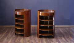 Luigi Caccia Dominioni, pair of 'Casaccia' model nightstands Italy 1962.