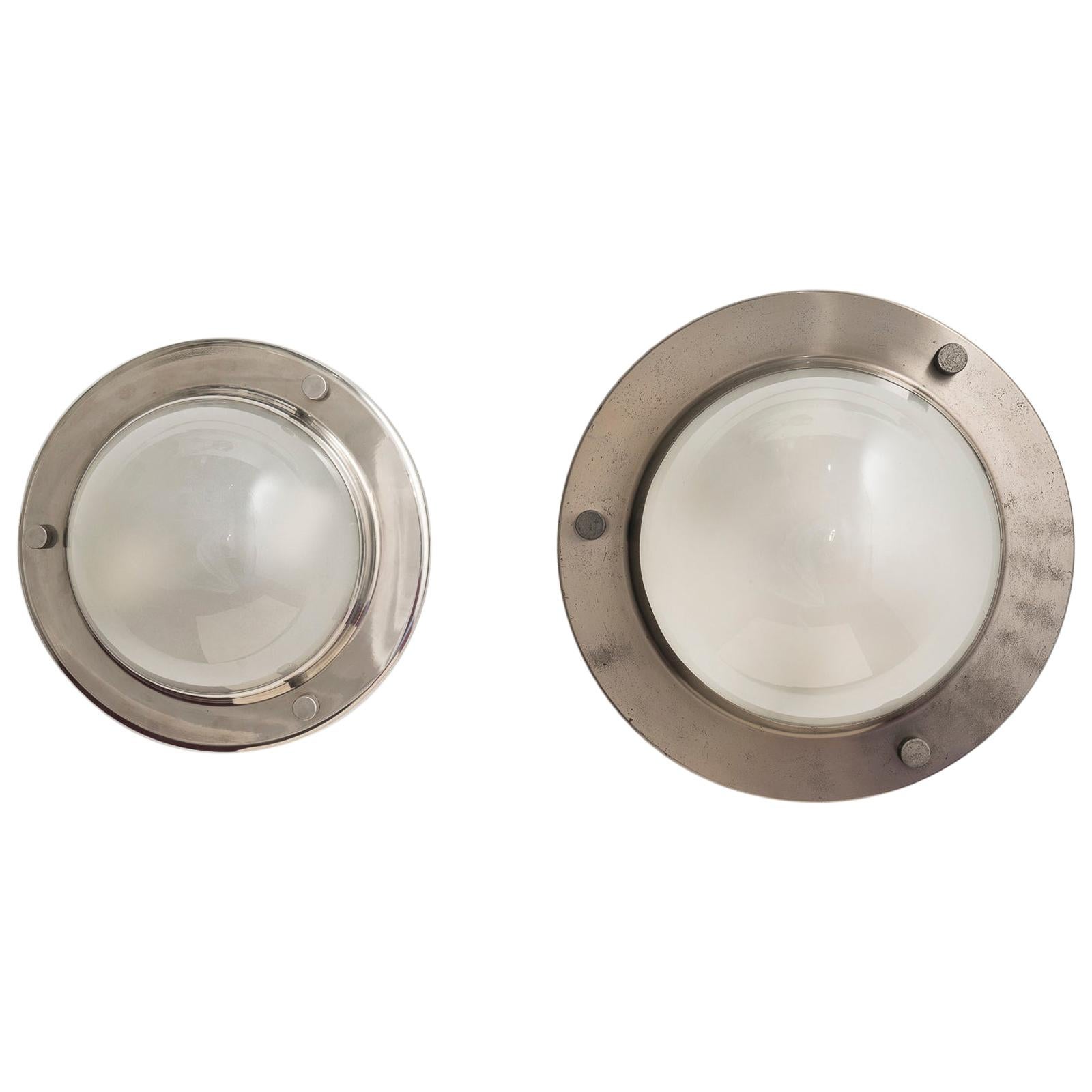 Luigi Caccia Dominioni Pair of LSP 6 "Tommy" Flush or Wall Lamps for Azucena