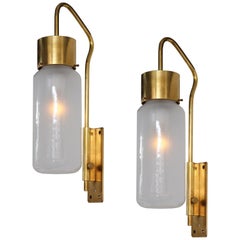 Luigi Caccia Dominioni 1950s Pair of Wall Lights Model LP 10