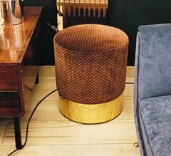 Luigi Caccia Dominioni for Azucena Pouf Stool Mod. Cylinder, Italy 1960s