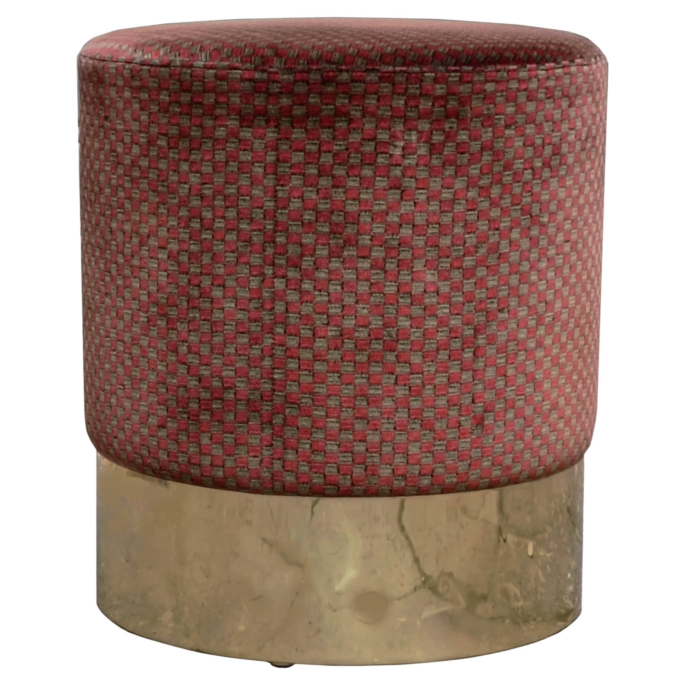 Luigi Caccia Dominioni for Azucena Pouf Stool Mod. Cylinder, Italy 1960s