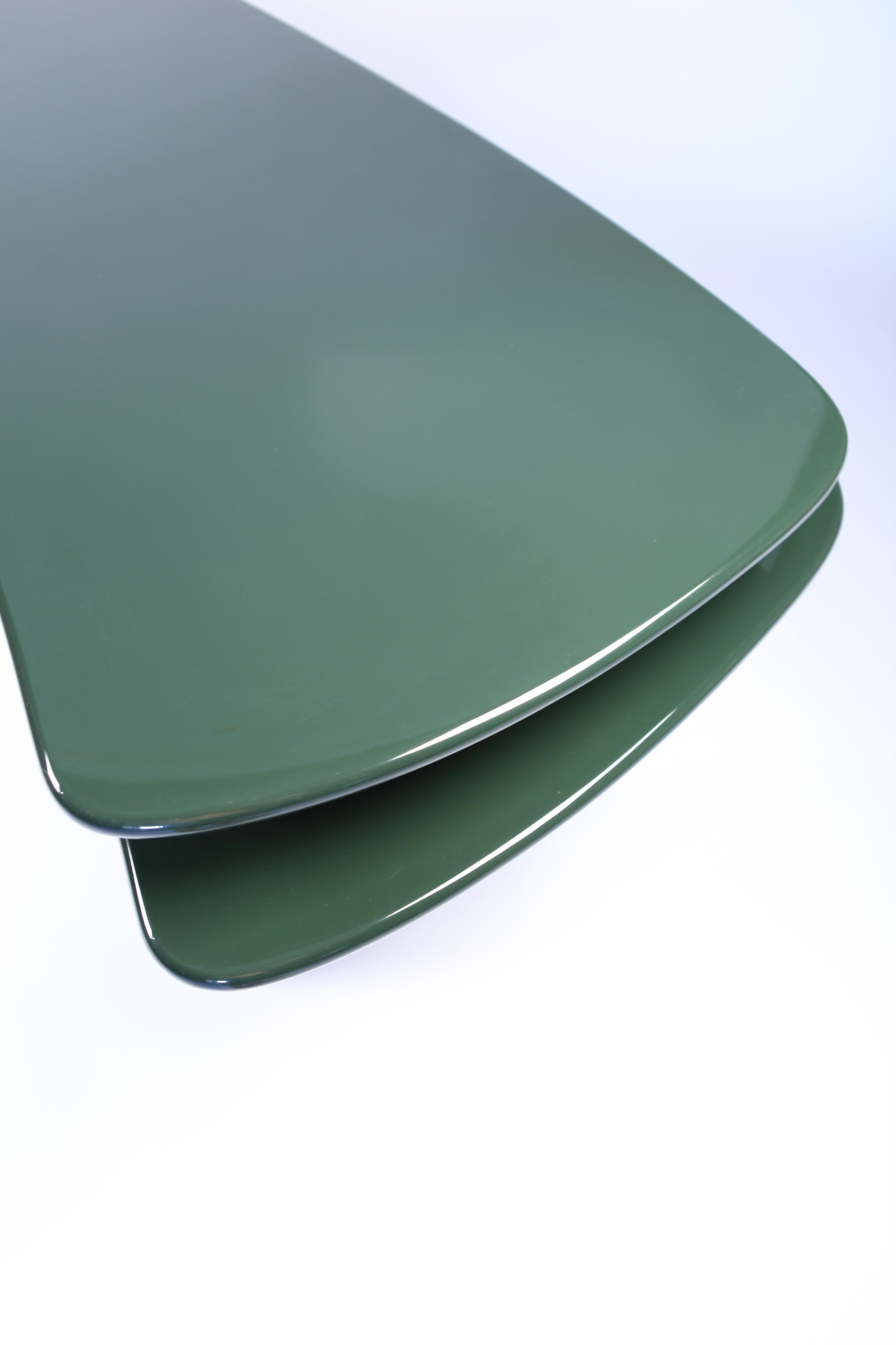 Luigi Caccia Dominioni, Sciabola Desk SCR7 in Dark Green, Edition Azucena, 1979 1