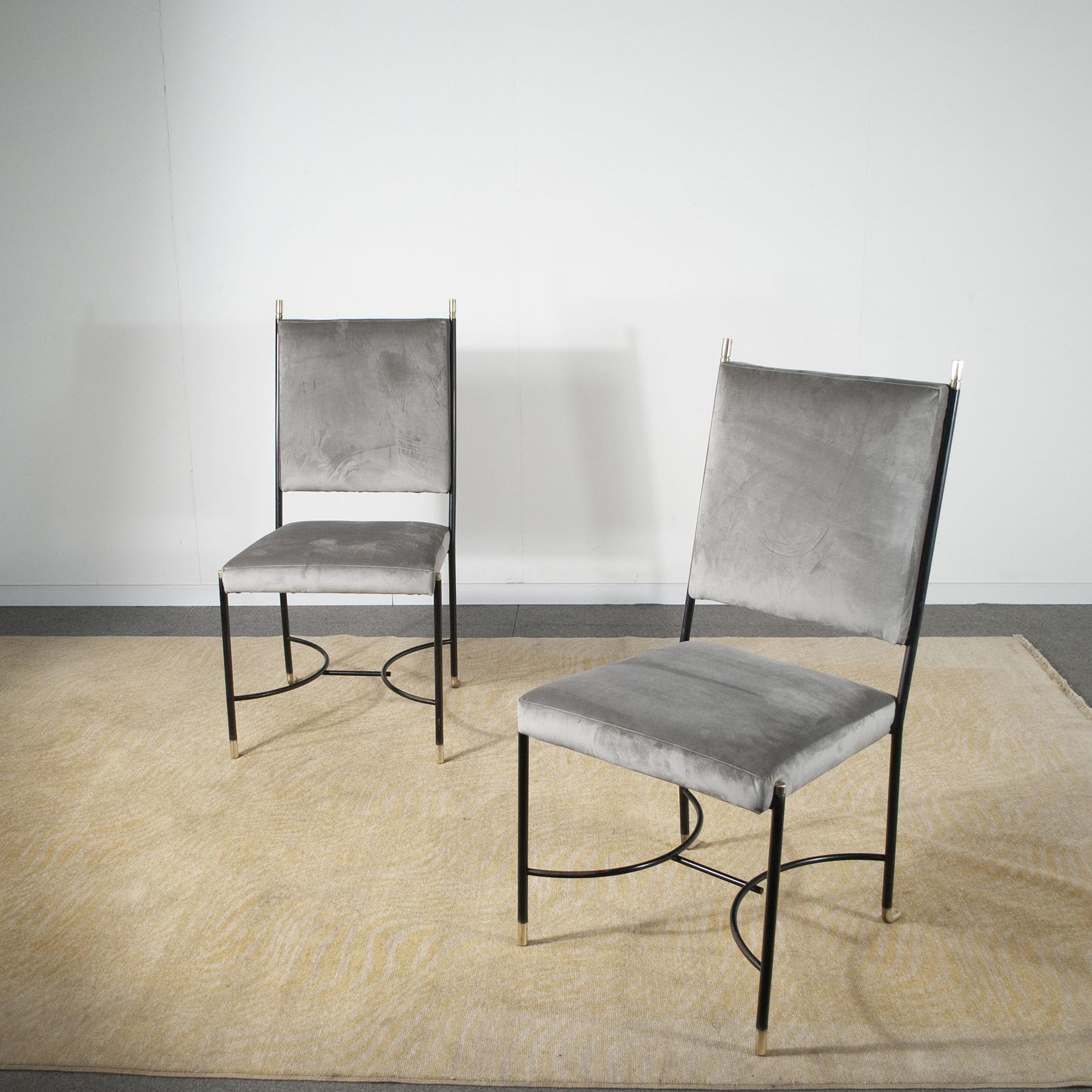 Mid-Century Modern Luigi Caccia Dominioni set of the chairs from the sixties For Sale
