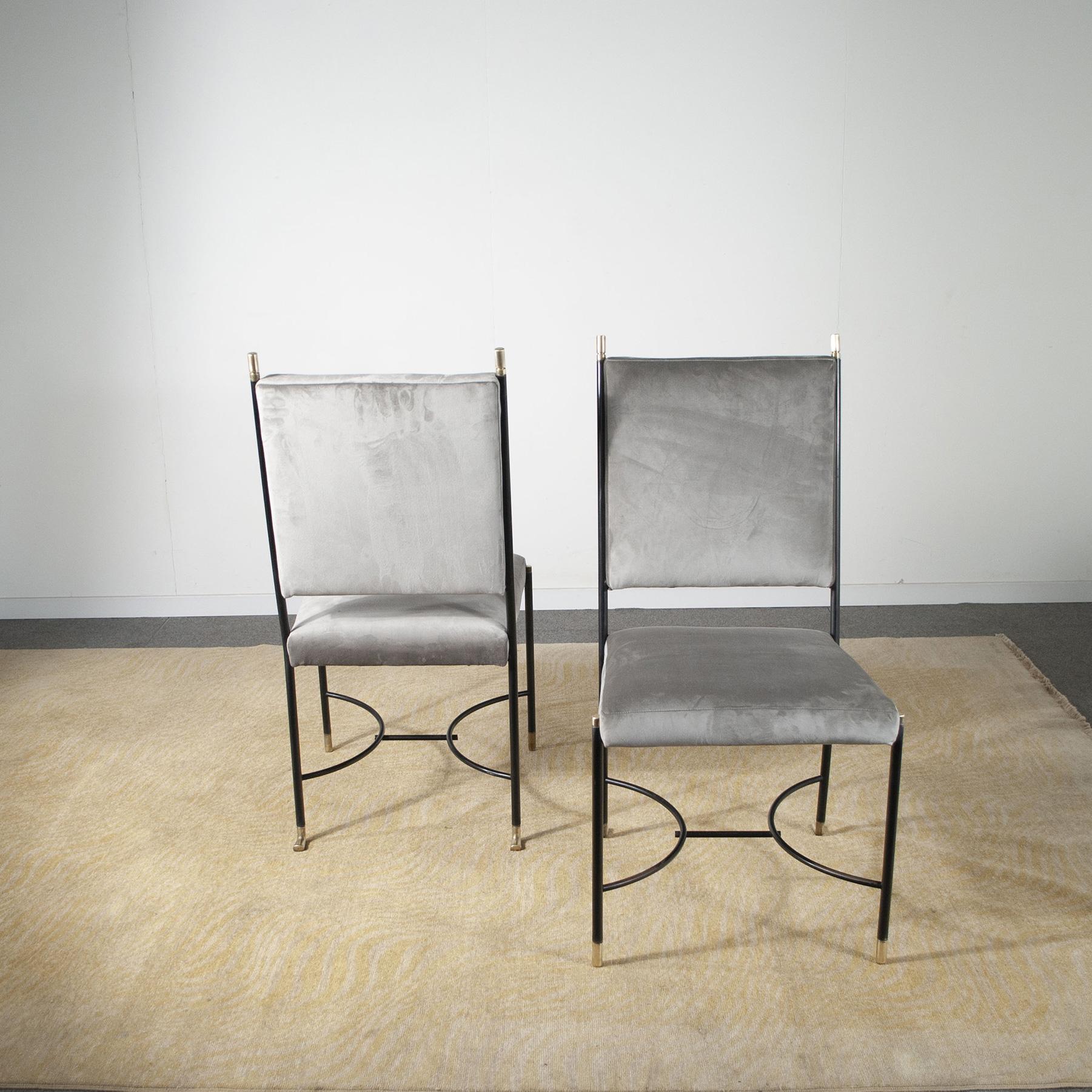 Luigi Caccia Dominioni set of the chairs from the sixties In Good Condition For Sale In bari, IT