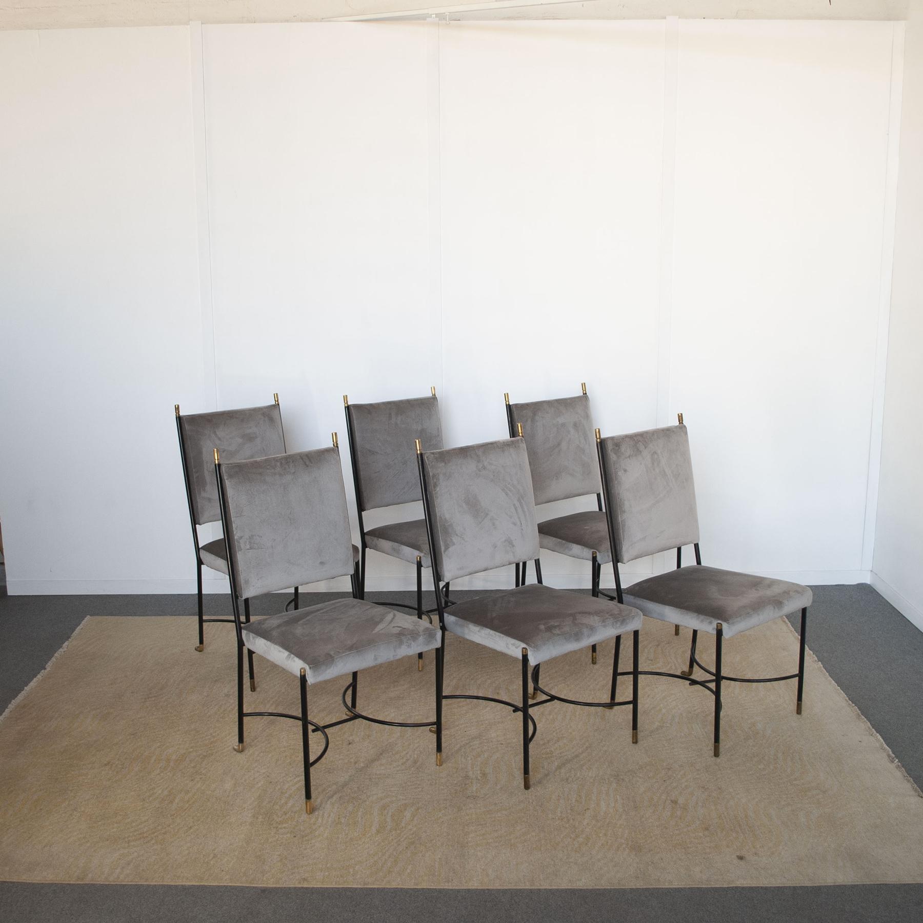  Luigi Caccia Dominioni set of the chairs from the sixties For Sale 2