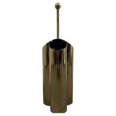 Luigi Caccia Dominioni Style Umbrella Stand Brass Modern Design