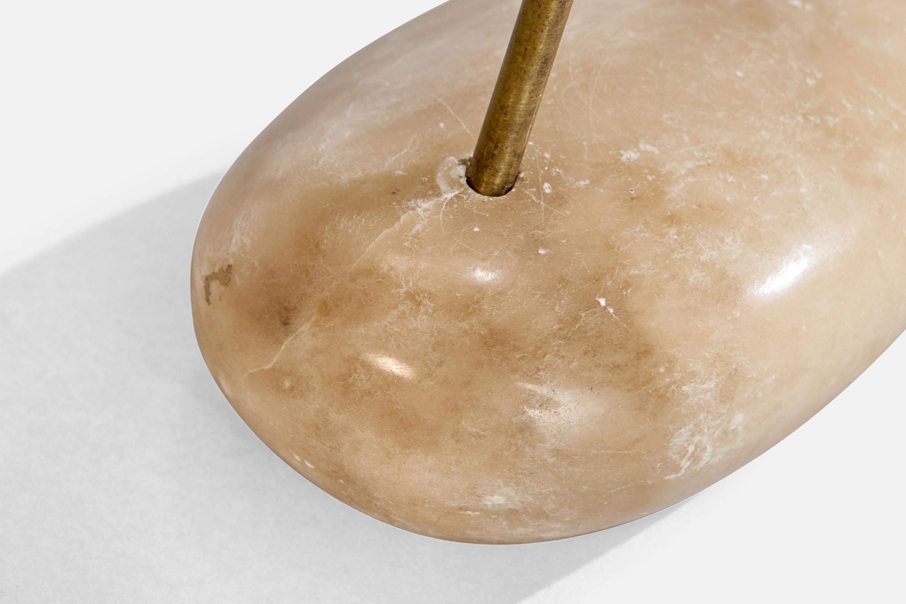 Luigi Caccia Dominioni, Table Lamp, Stone, Brass, Metal, Italy 1948 For Sale 7