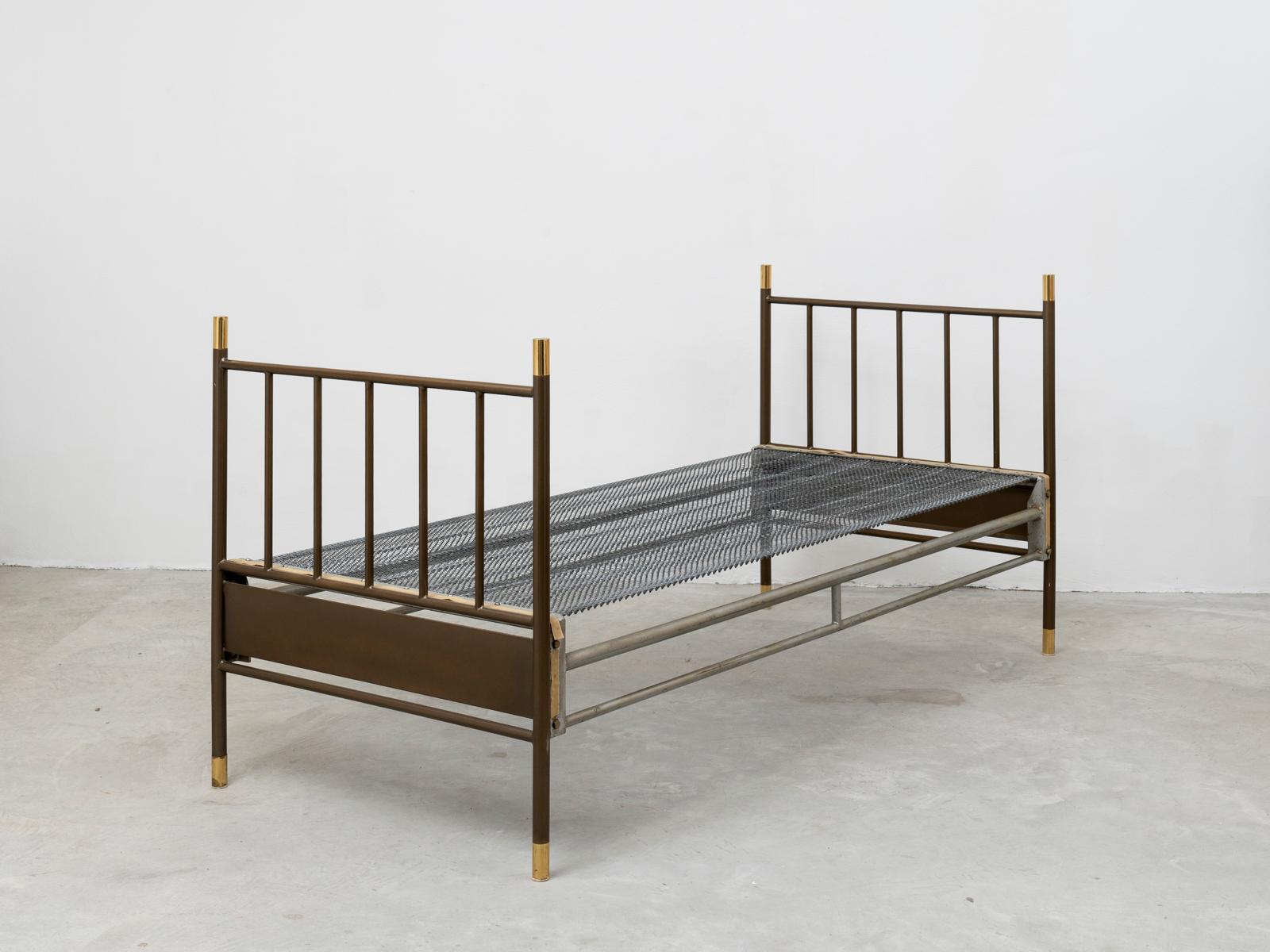 Metal Luigi Caccia Dominioni Twin Beds Model L1 