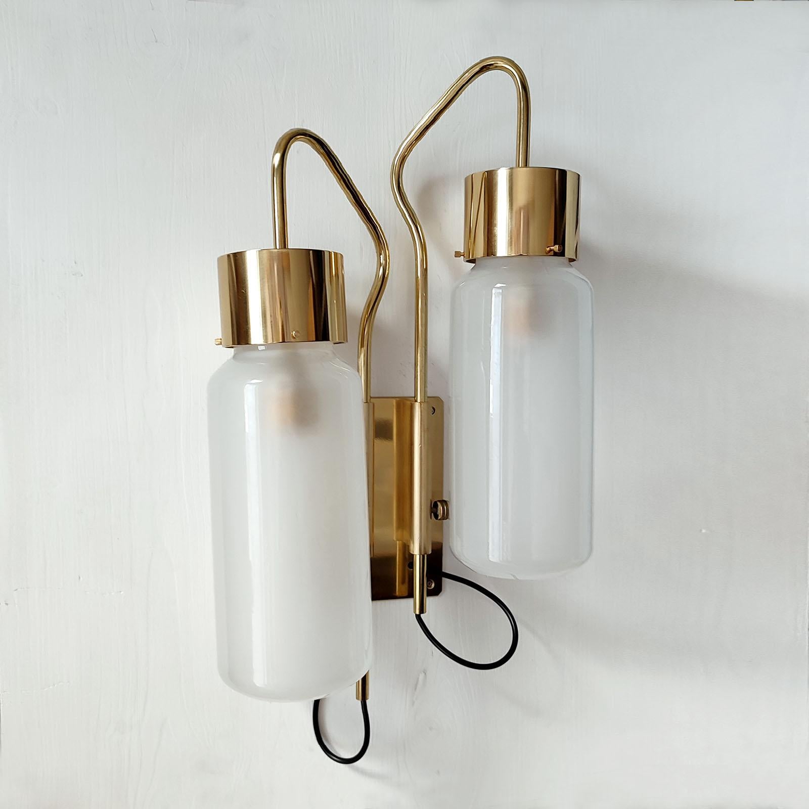 Mid-20th Century Luigi Caccia Dominioni Wall Light Bidone Double Light