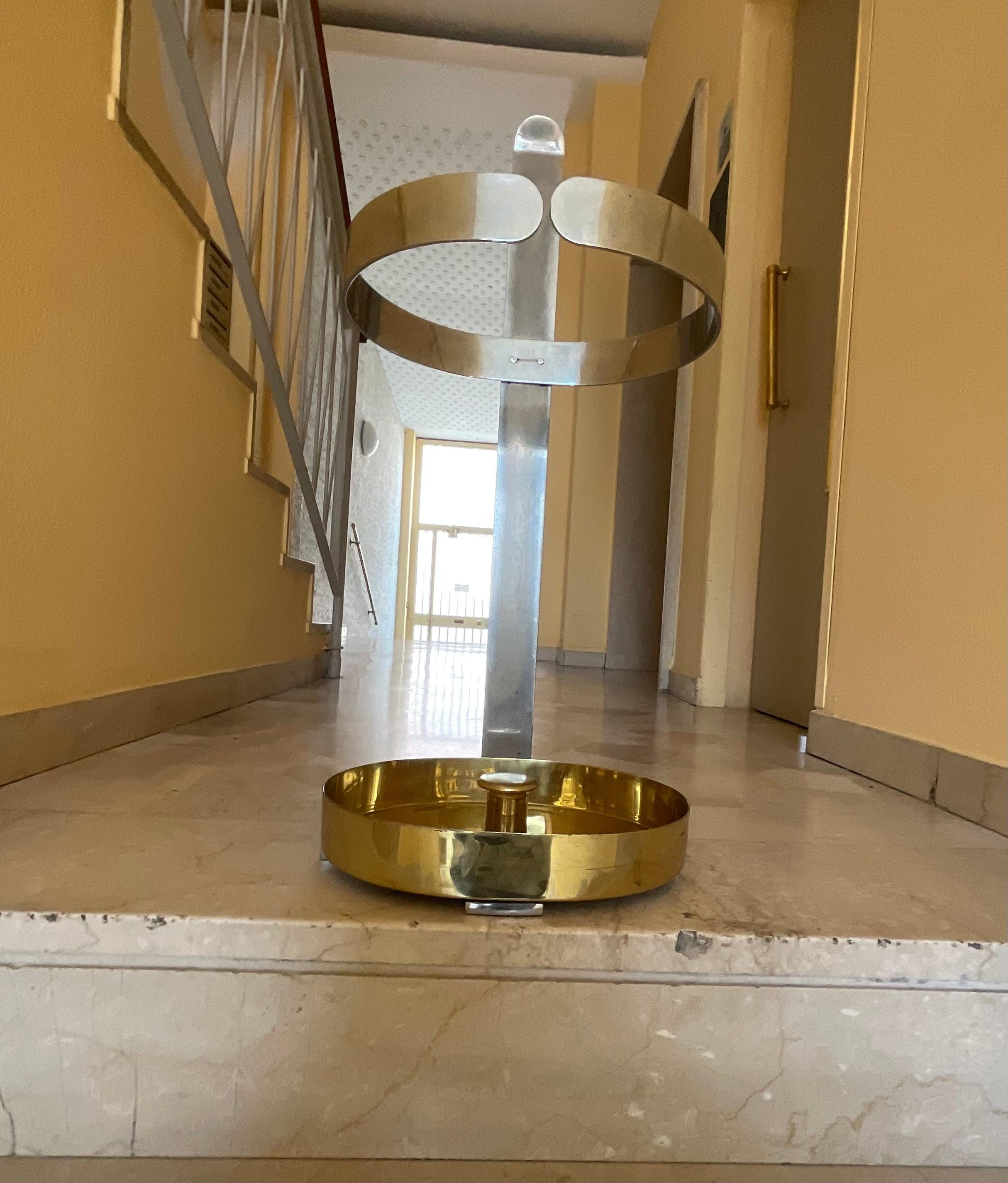 Luigi CACCIA DOMINIONI - ZANOTTA - 1970s umbrella stand - Made in italy For Sale 3
