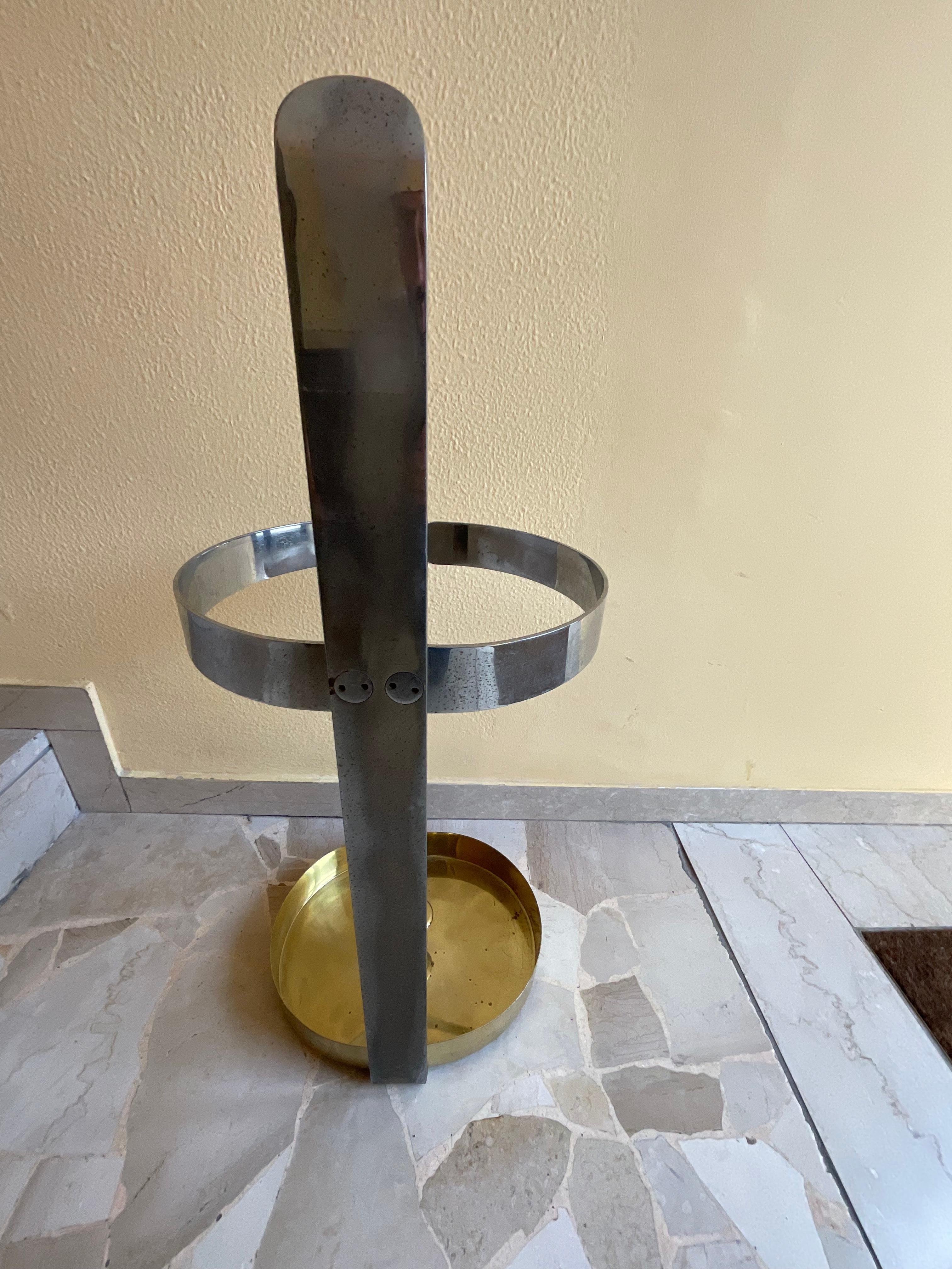 Luigi CACCIA DOMINIONI - ZANOTTA - 1970s umbrella stand - Made in italy For Sale 4
