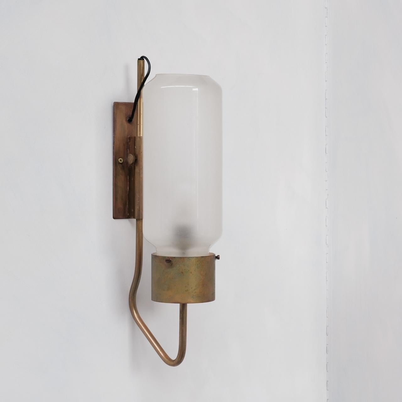 Mid-Century Modern Luigi Caccia Domonioni 'Bidone' LP10 Italian Mid-Century Wall Light