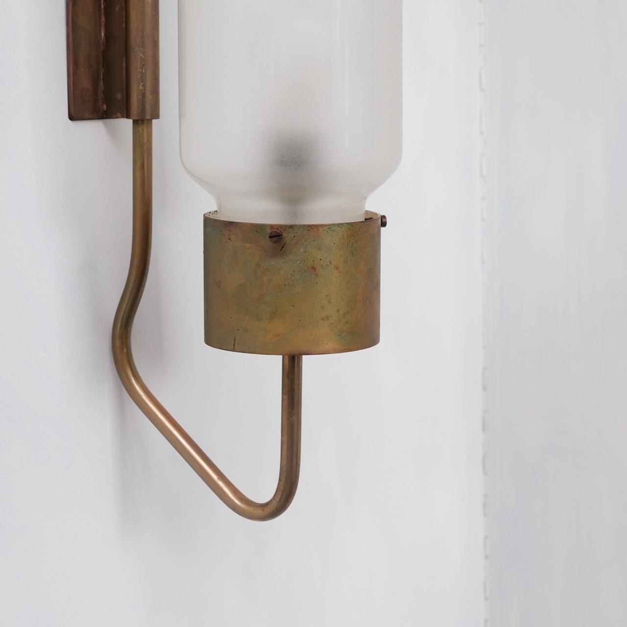 Luigi Caccia Domonioni 'Bidone' LP10 Italian Mid-Century Wall Light In Good Condition In London, GB