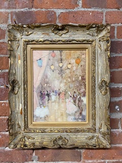 Luigi Cagliani (1910-1987) Italian Impressionist Ballroom Painting