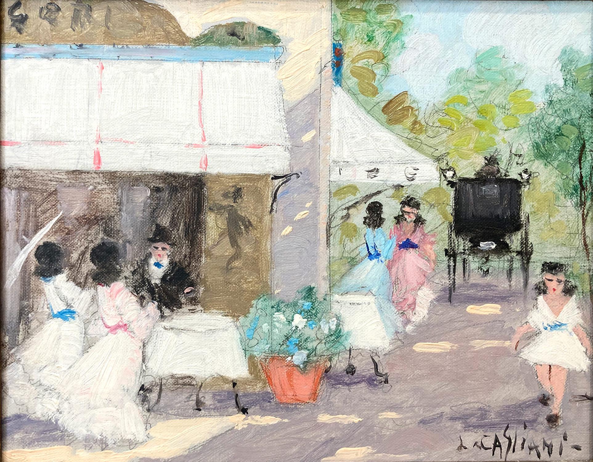 paris cafe painting