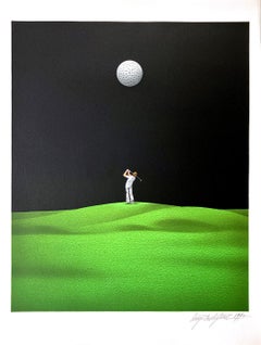 Original Serigraphie-Golf, handsigniert von Luigi Castiglioni