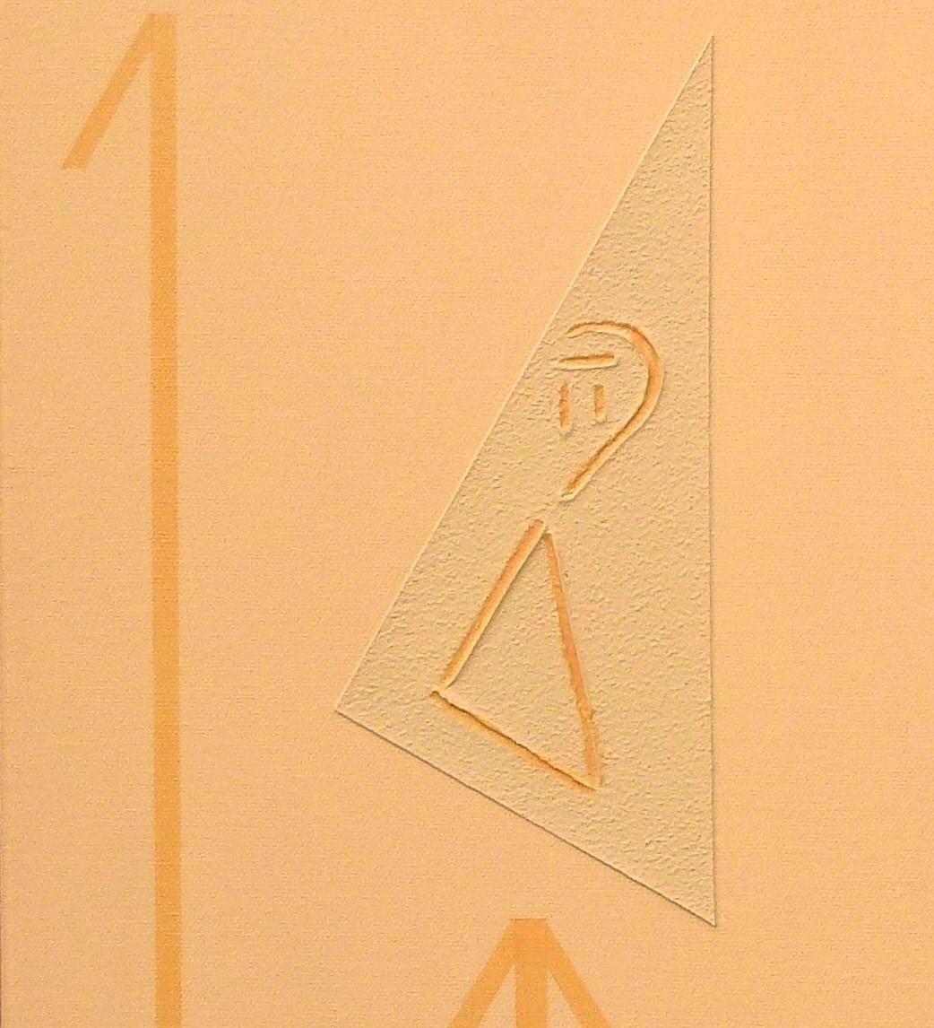 Antiche forme e nuovi segnali n. 1201 - Abstract Geometric Mixed Media Art by Luigi Cei