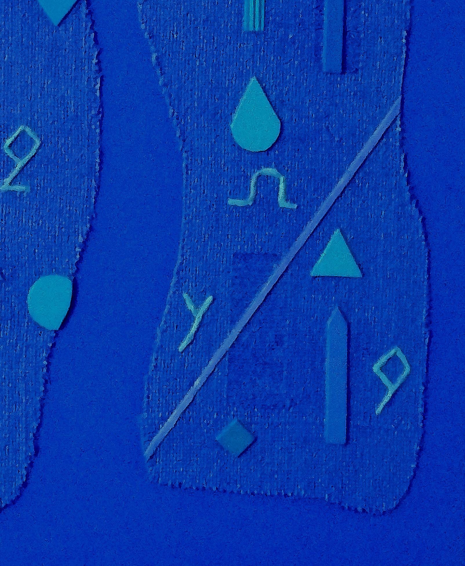 Antiche forme e nuovi segnali n. 1620 - Abstract Geometric Mixed Media Art by Luigi Cei