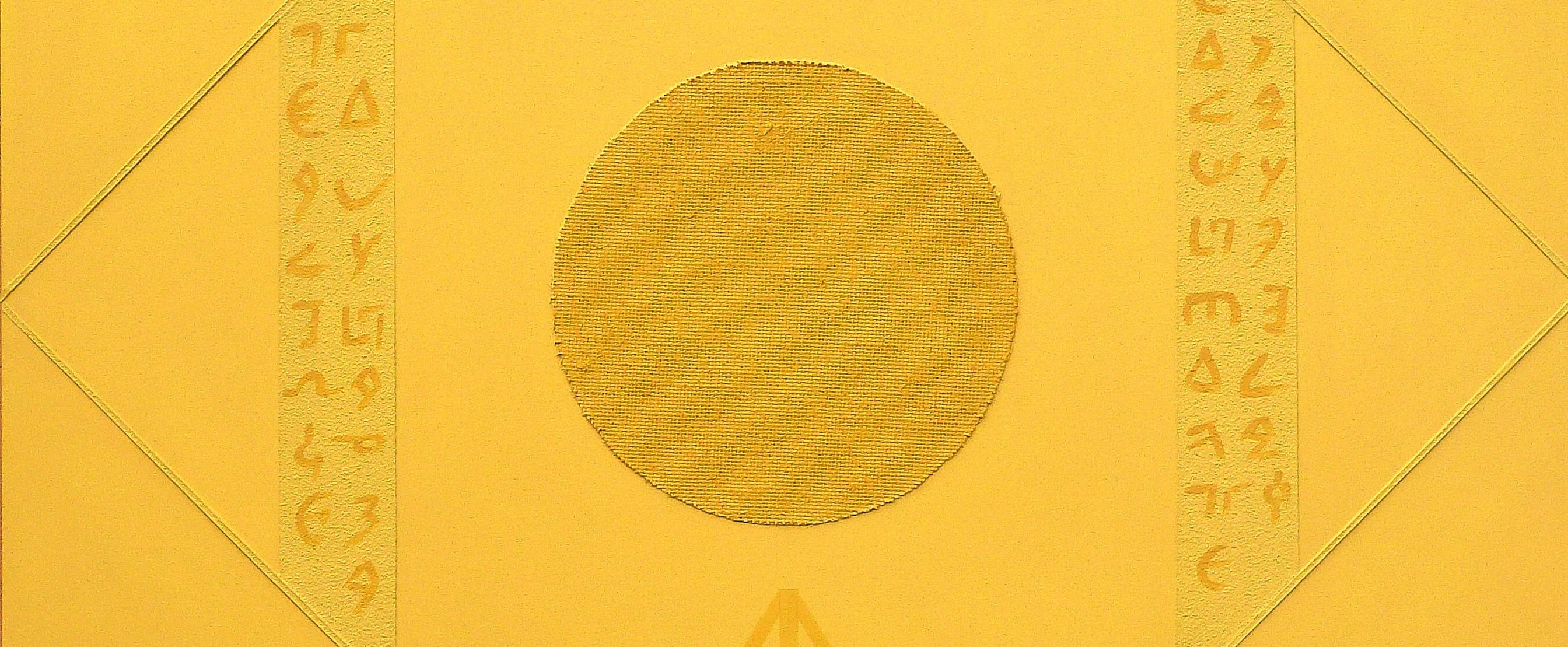 Antiche forme e nuovi segnali n.962 - Abstract Geometric Mixed Media Art by Luigi Cei