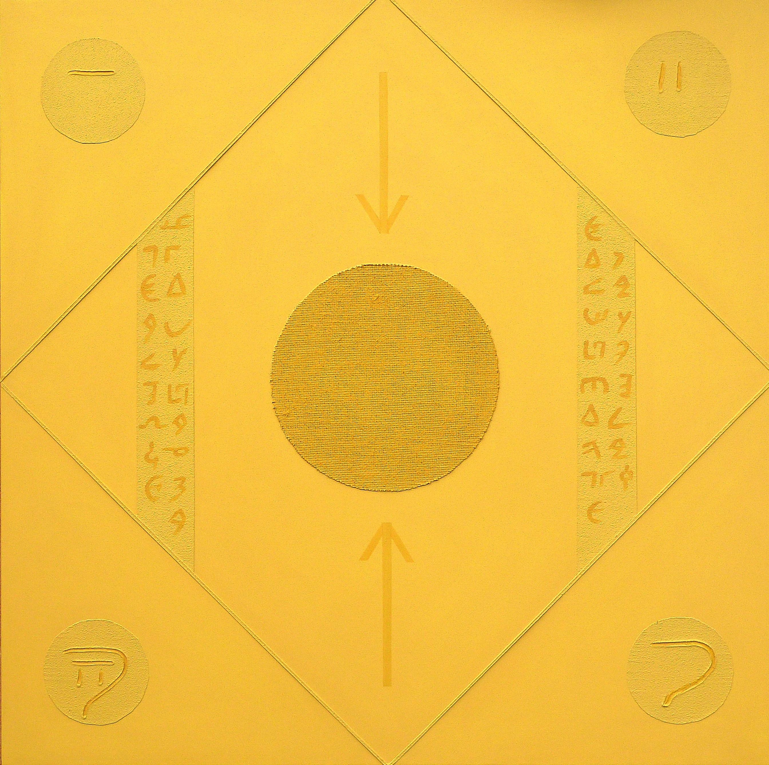 Antiche forme e nuovi segnali n.962 - Mixed Media Art by Luigi Cei