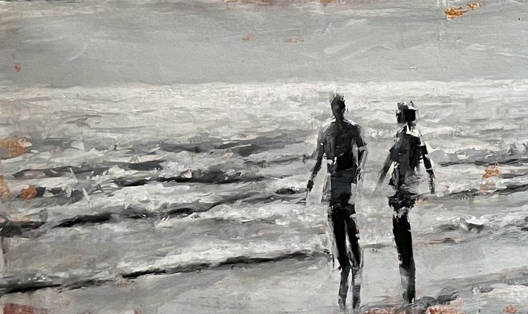 Un largo verano. De la serie Playas - Painting de Luigi Christopher Veggetti