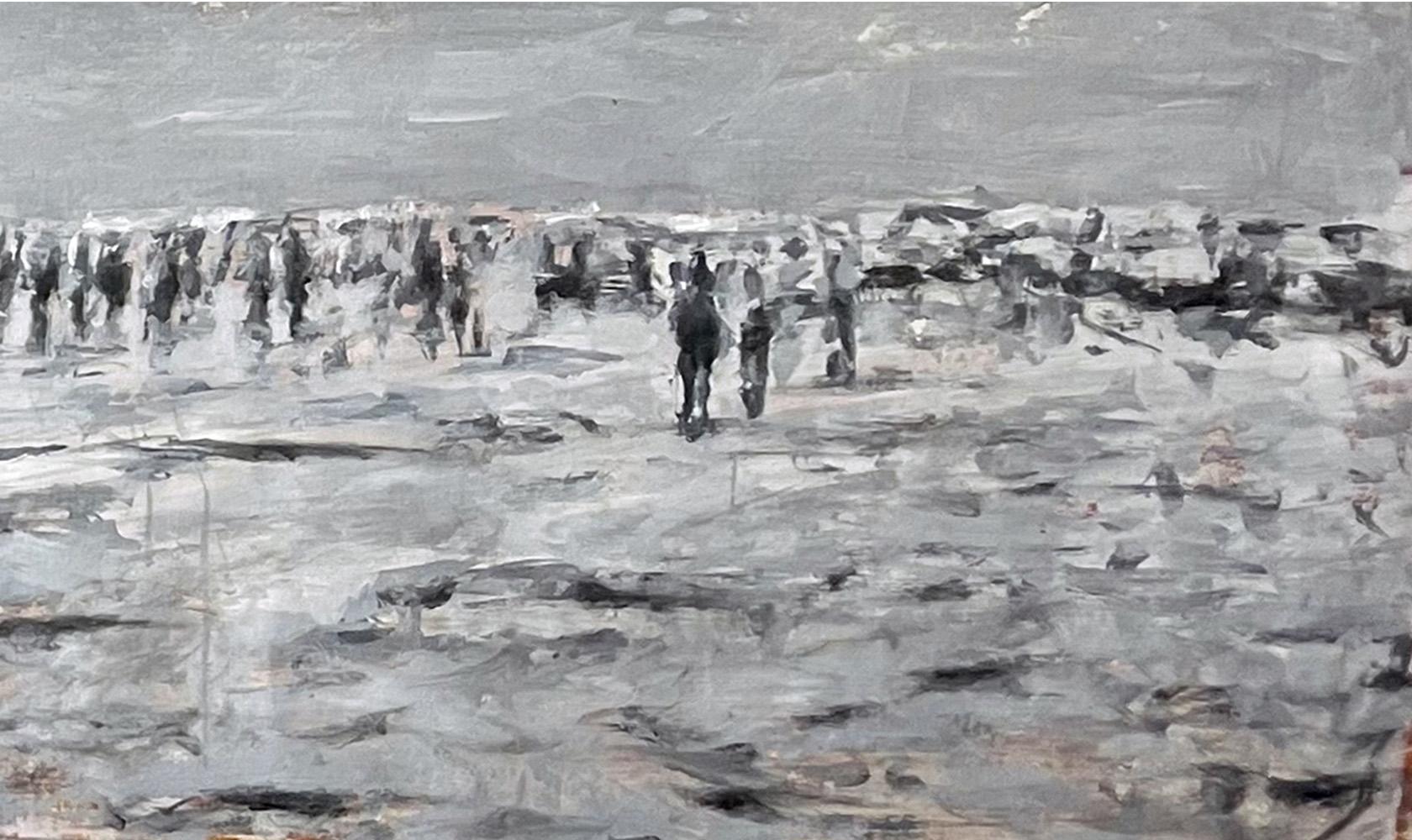Las playas de Luigi Christopher Veggetti Kanku representan una exploración pictórica que va más allá de la mera representación del tema en sí. El artista pretende transmitir una poesía que se manifiesta a través de una oscilación entre el presente y