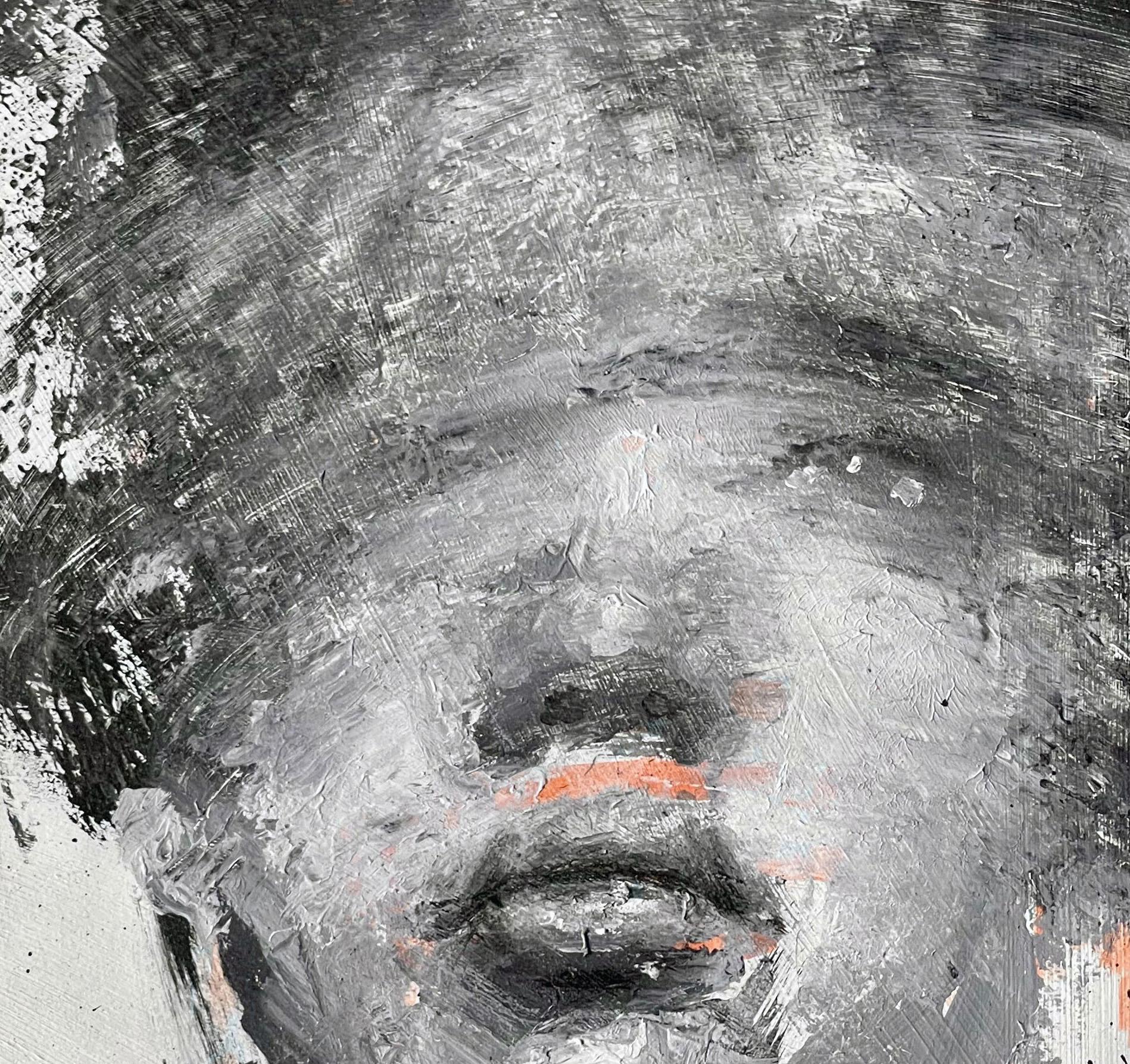 Ritratto #4, Pittura Ritratto ad olio e acrilico su carta 1