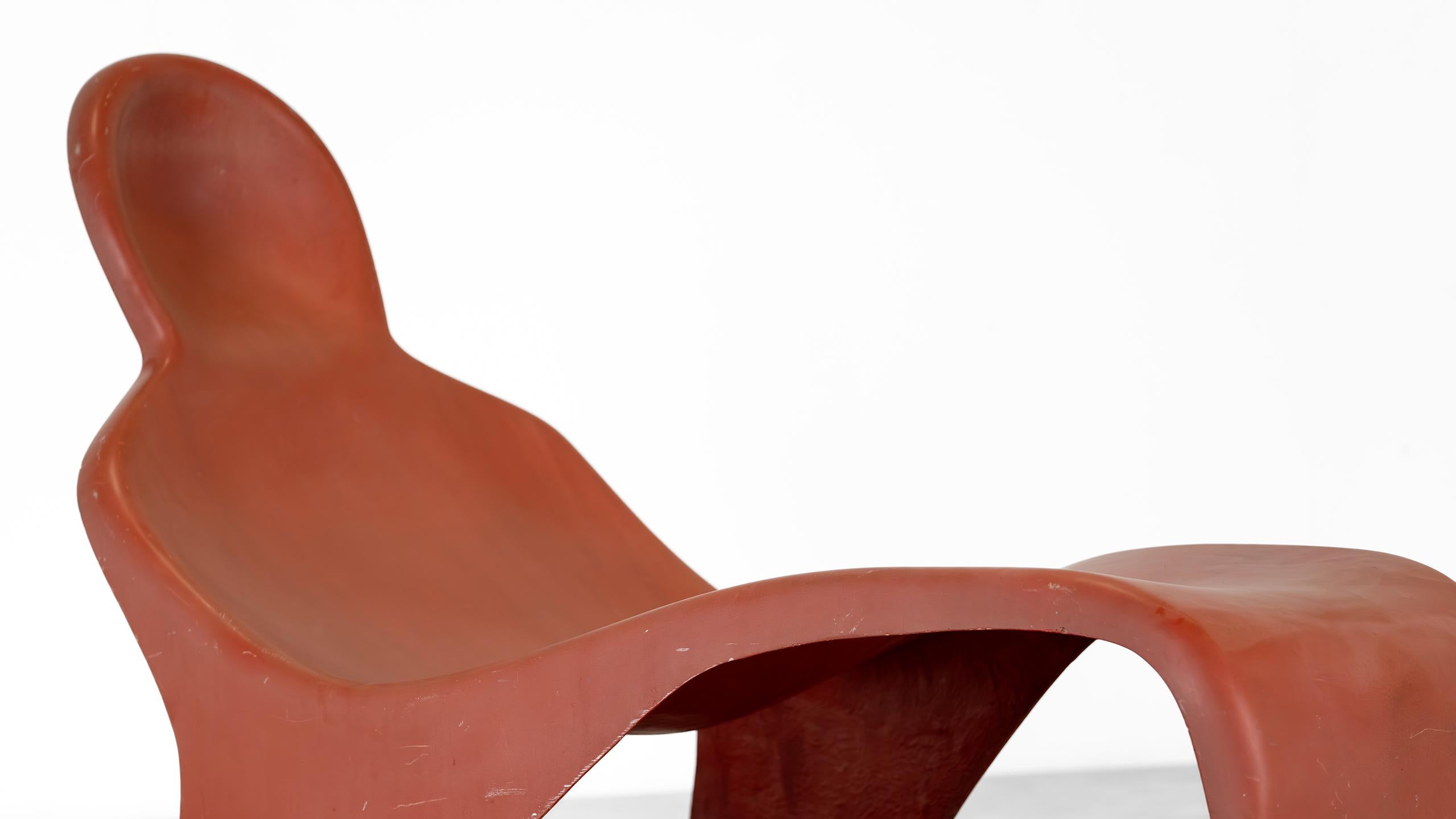 Luigi Colani Chaise Longue Anthropomorphe 1967 par Essmann Edition Allemagne Chaise en vente 3