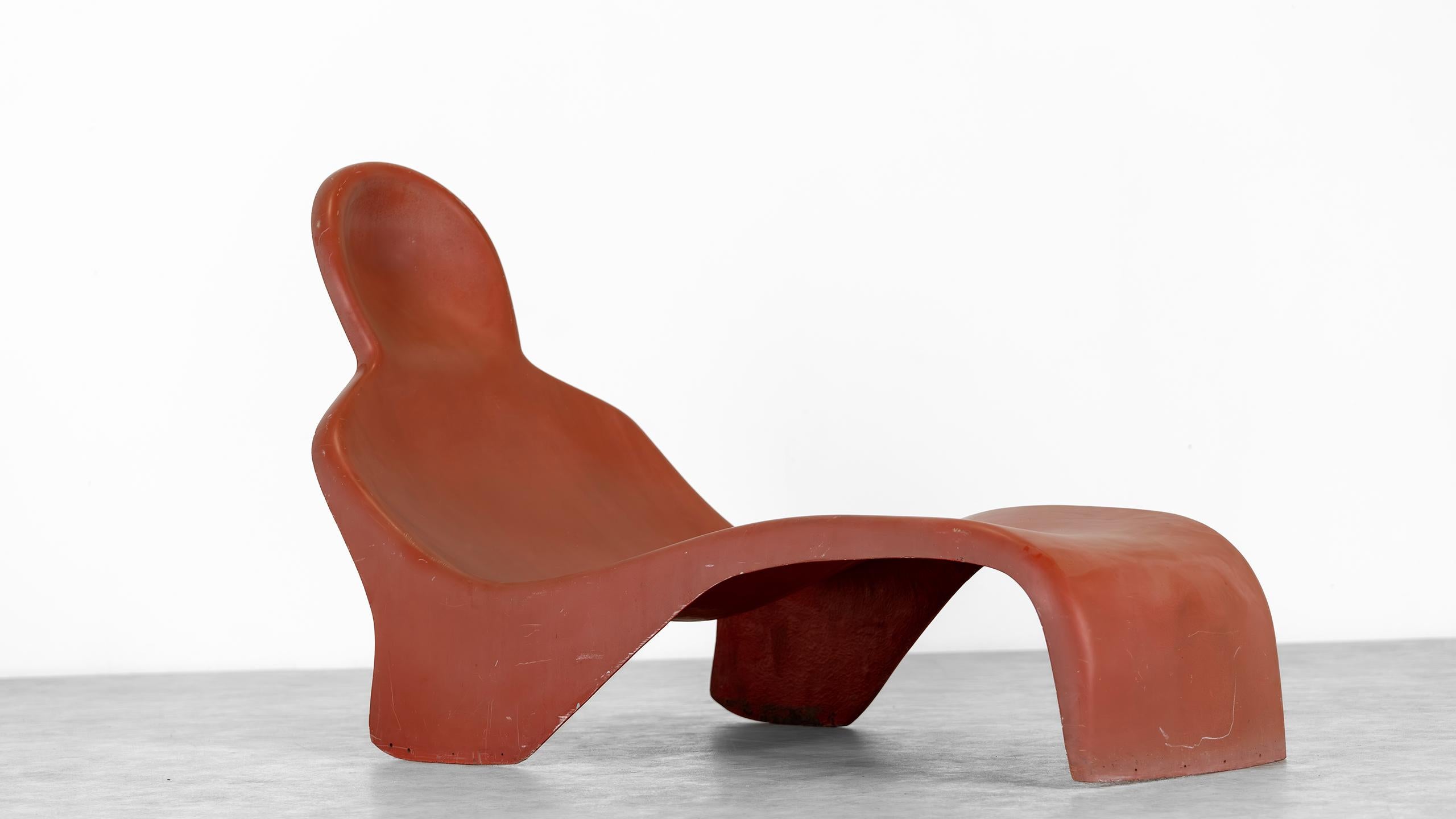 Luigi Colani Chaise Longue Anthropomorphe 1967 par Essmann Edition Allemagne Chaise en vente 4