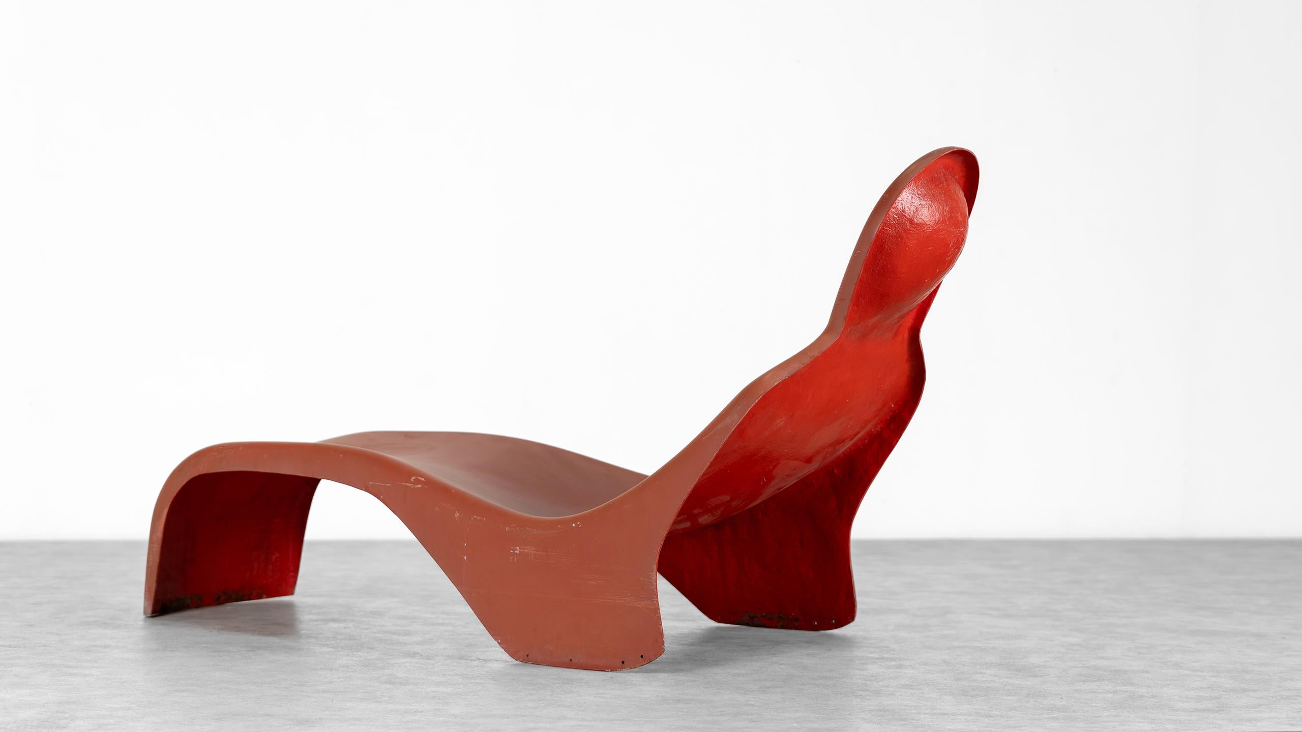 Ère spatiale Luigi Colani Chaise Longue Anthropomorphe 1967 par Essmann Edition Allemagne Chaise en vente
