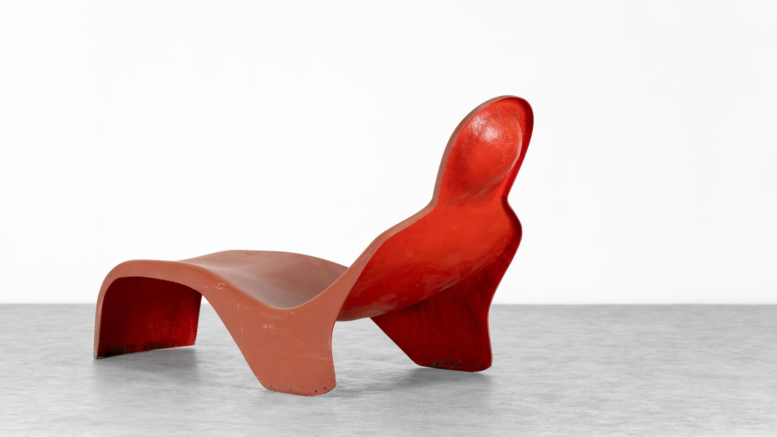 Allemand Luigi Colani Chaise Longue Anthropomorphe 1967 par Essmann Edition Allemagne Chaise en vente
