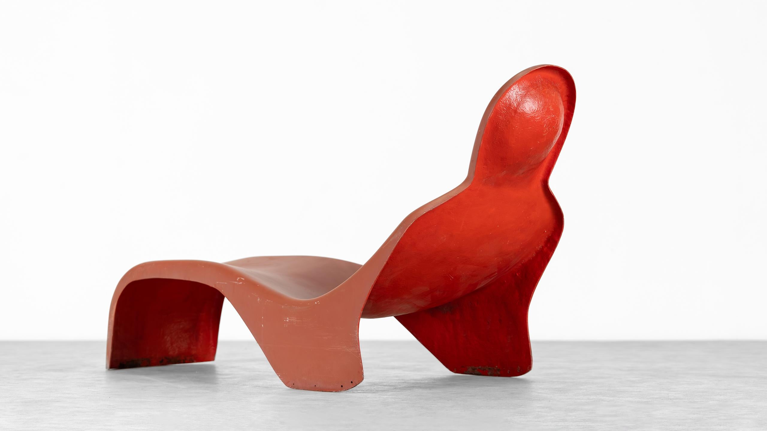 Luigi Colani Chaise Longue Anthropomorphe 1967 par Essmann Edition Allemagne Chaise Bon état - En vente à Munster, NRW