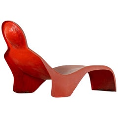 Luigi Colani Chaise Longue antropomorfa 1967 di Essmann Edizione Germania Sedia
