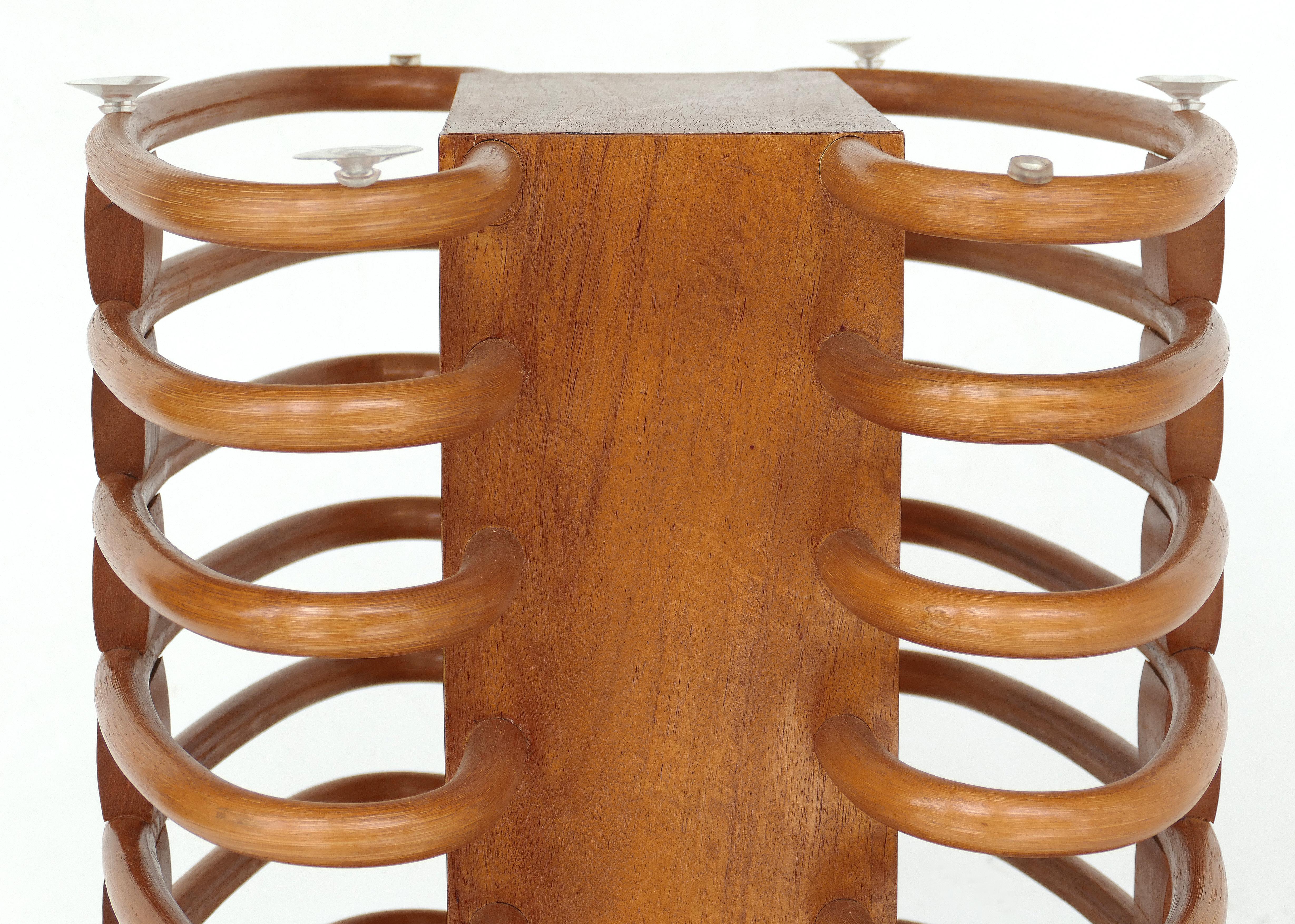 Luigi Colani for Aida Rattan Dining Table and Chair Set 4