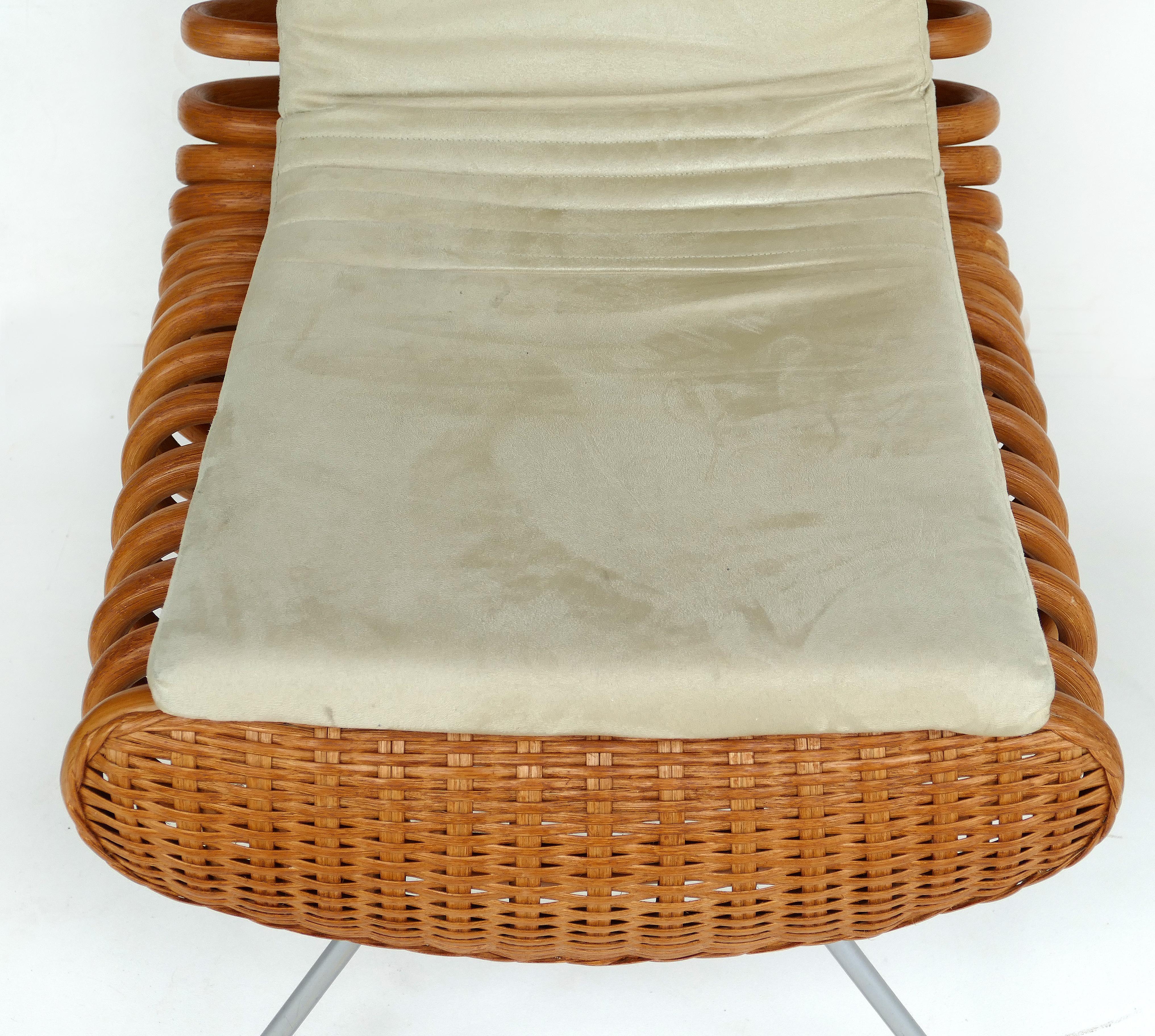 Luigi Colani for Aida Rattan Dining Table and Chair Set 11