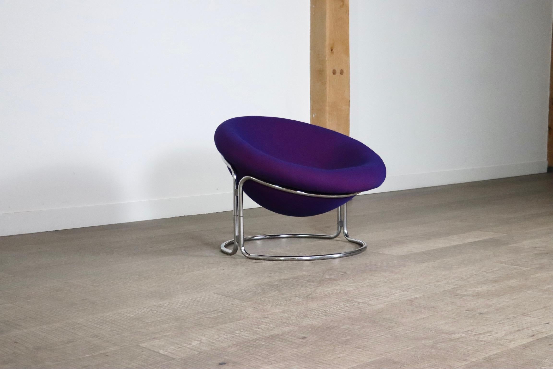 Mid-20th Century Luigi Colani Lounge Chair For Kusch & Co Germany 1968 For Sale