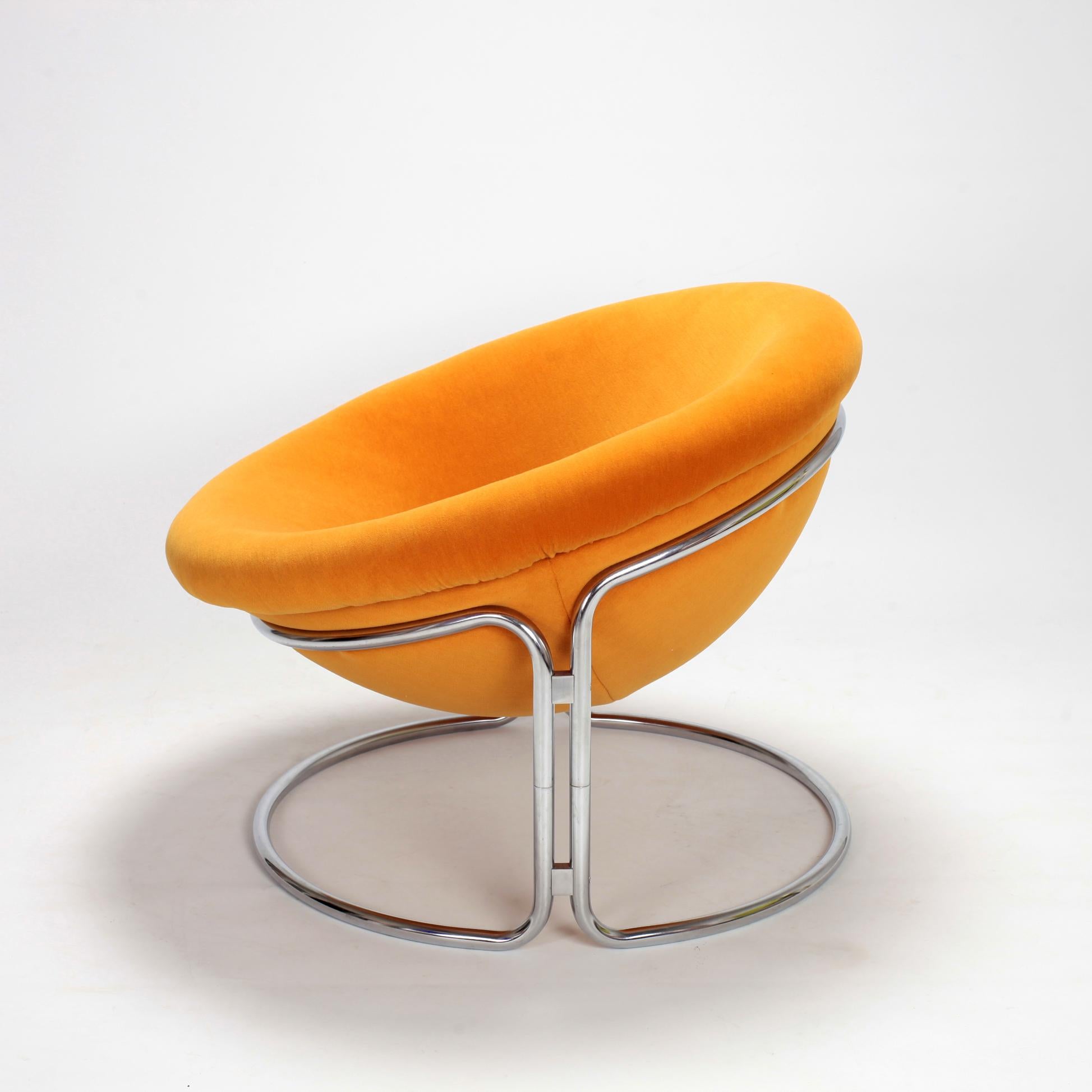 Plated Luigi Colani Space Age Lounge Chair, 1970